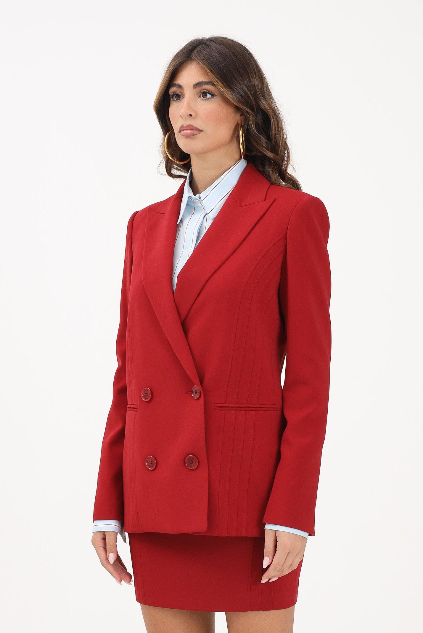 PATRIZIA PEPE Giacca doppiopetto rossa da donna 8S0554A6F5 R862 PATRIZIA PEPE