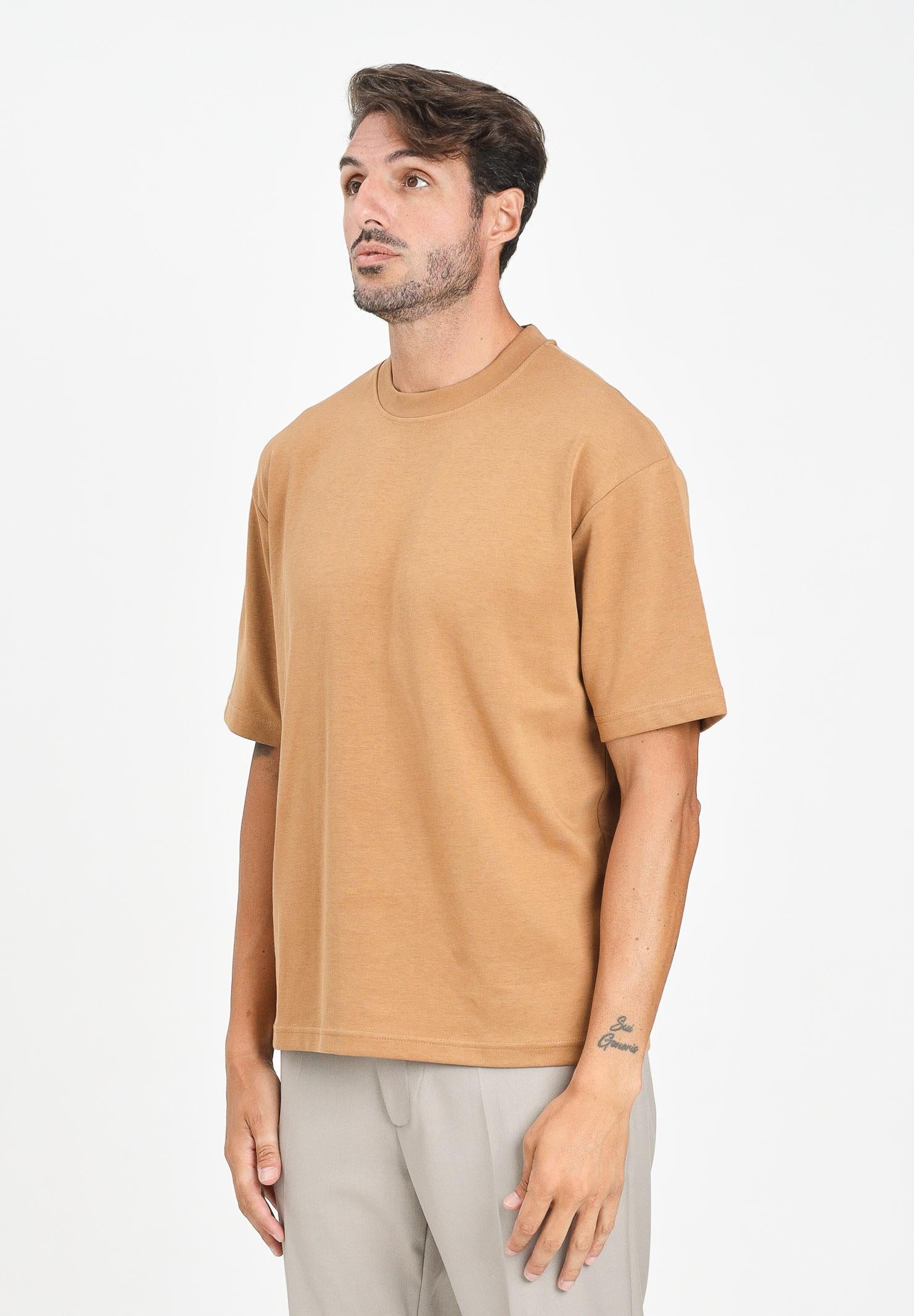 SELECTED HOMME T-shirt a manica corta cammello da uomo 16094143 Chipmunk SELECTED HOMME