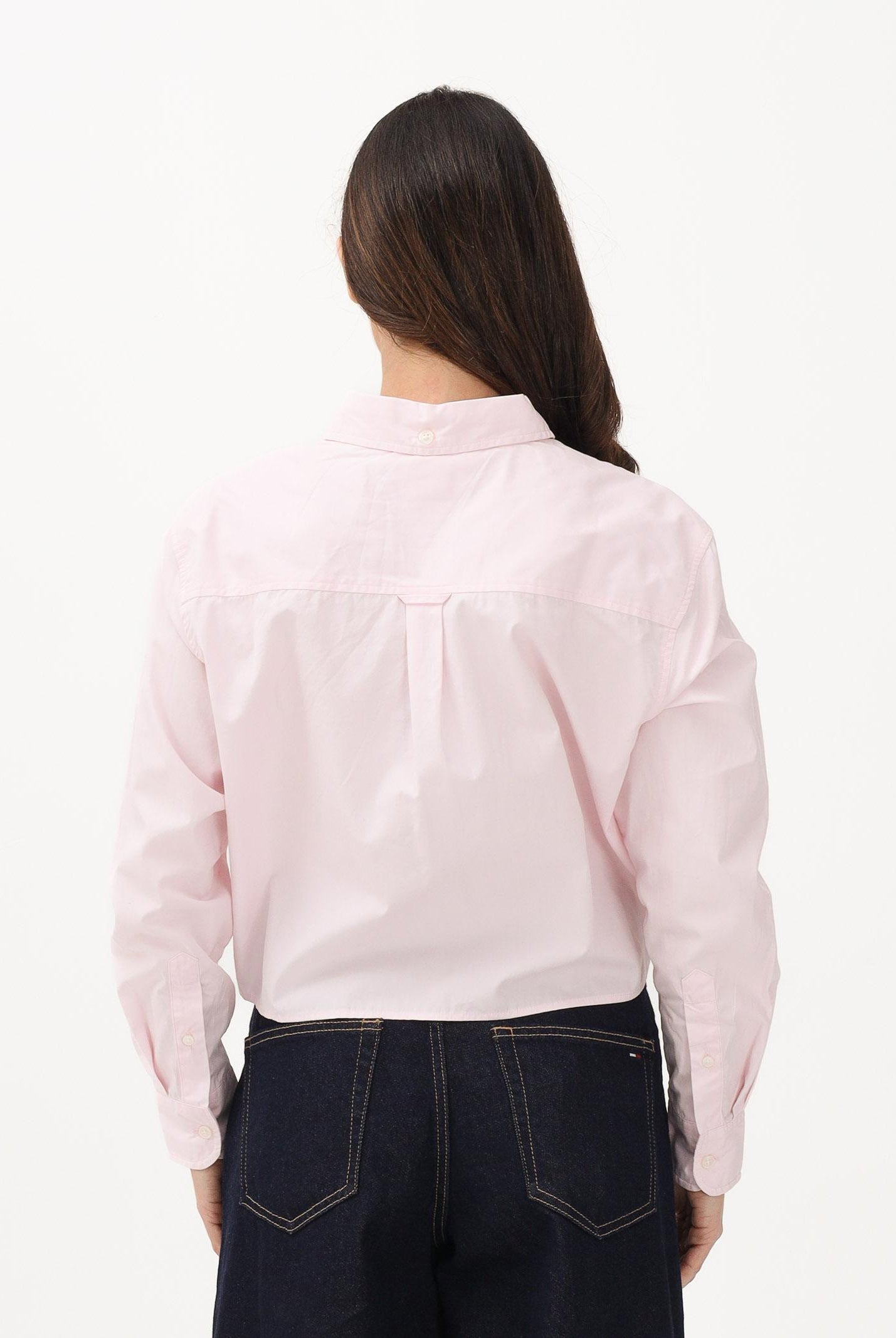 TOMMY JEANS Camicia a manica lunga rosa da donna DW0DW22078 TOG TOMMY JEANS
