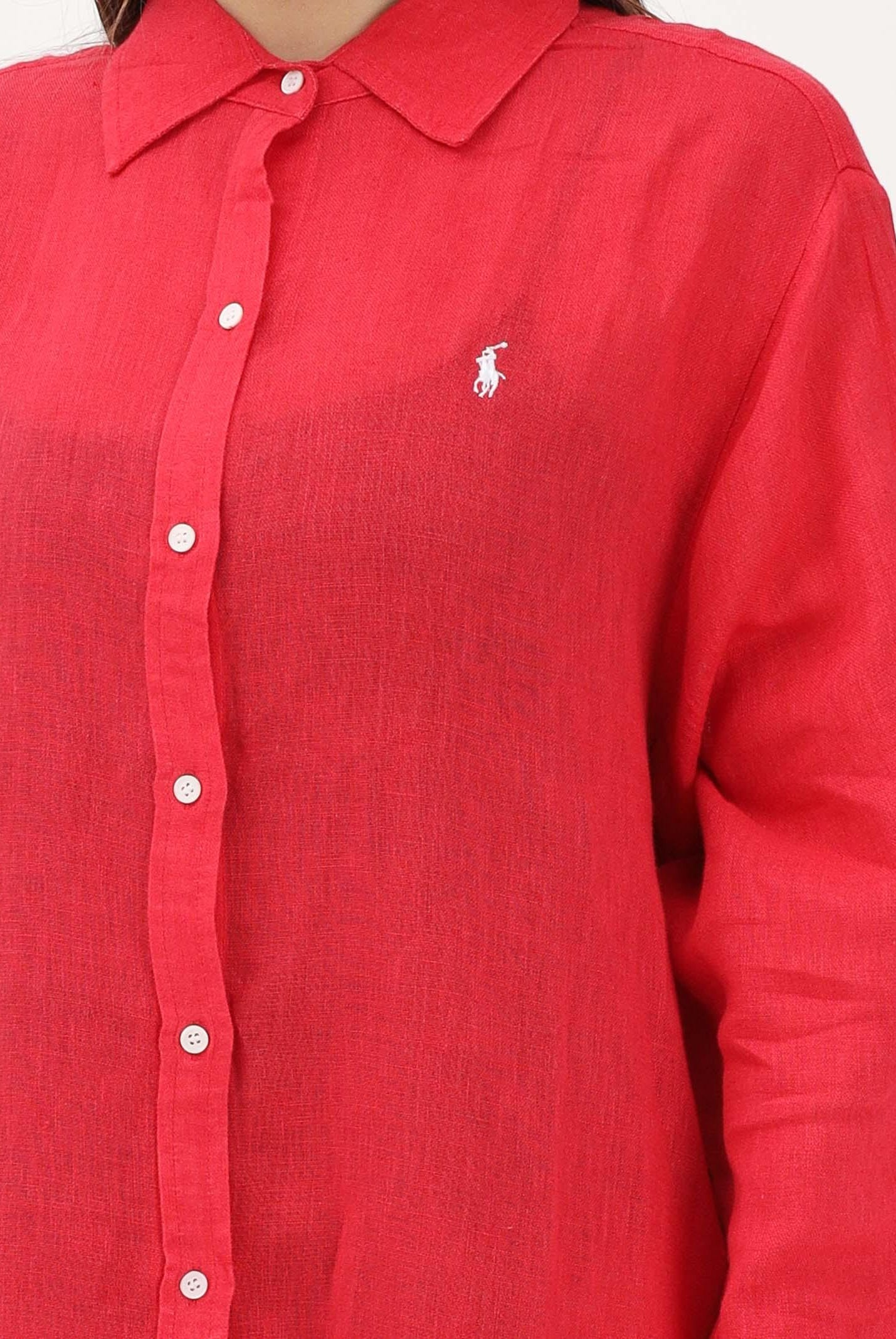 RALPH LAUREN Abito chemisier rosso da donna 21564377 RE RALPH LAUREN