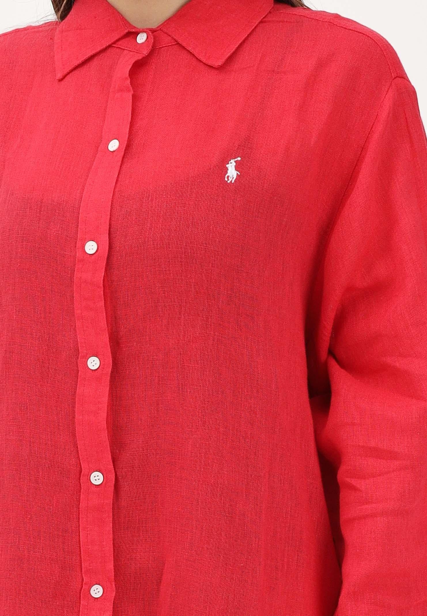 RALPH LAUREN Abito chemisier rosso da donna 21564377 RE RALPH LAUREN