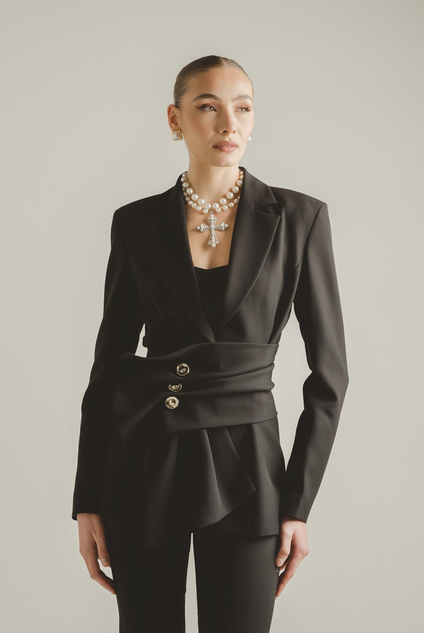 SANTAS Giacca ALLURE nera da donna PV2622 NE SANTAS