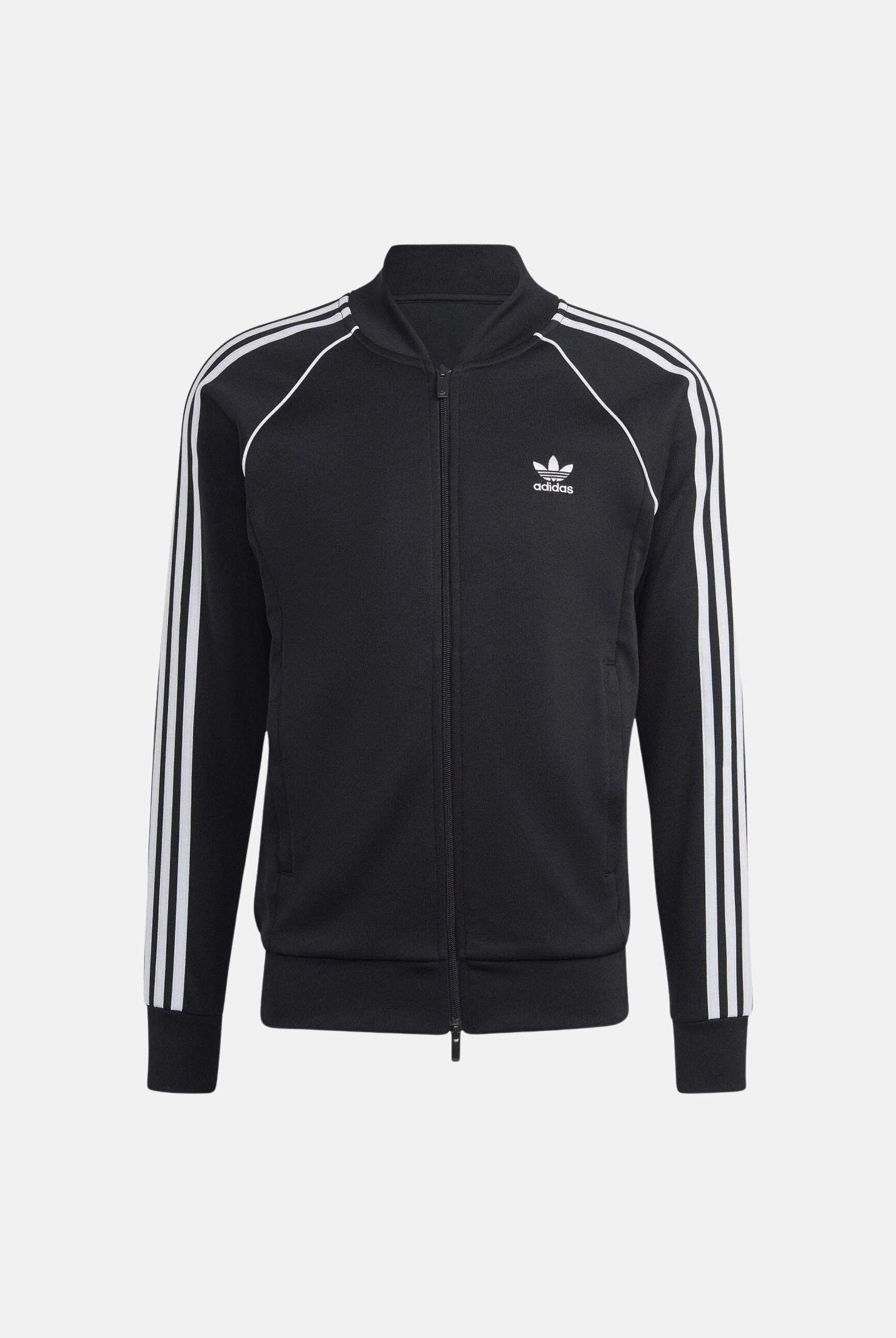 ADIDAS ORIGINALS Felpa con zip Adicolor Classics SST nera da uomo IM4545 . ADIDAS ORIGINALS