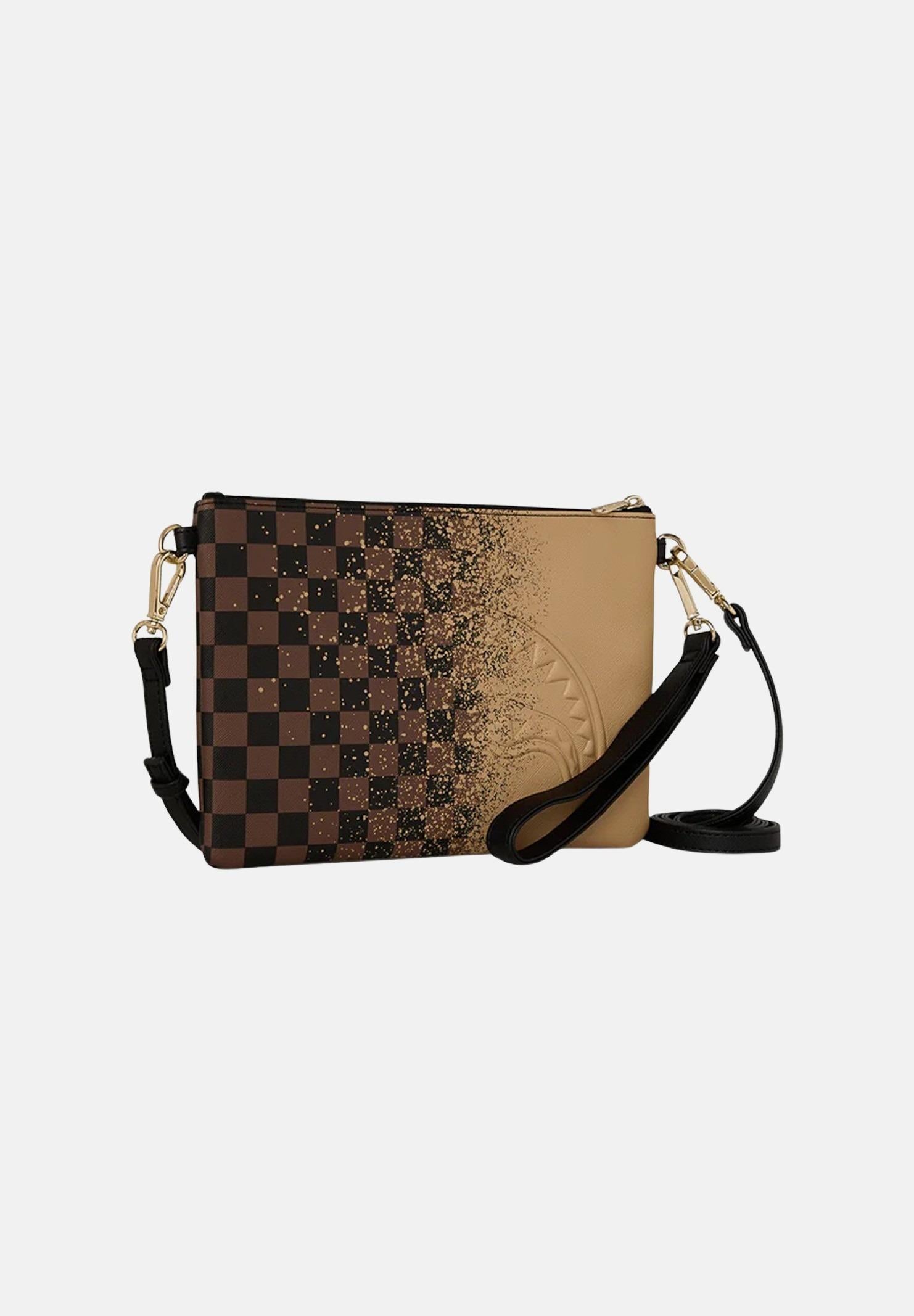 SPRAYGROUND Pochette Henny Spritz Crossover beige e marrone per uomo e donna 910B8941NSZ . SPRAYGROUND