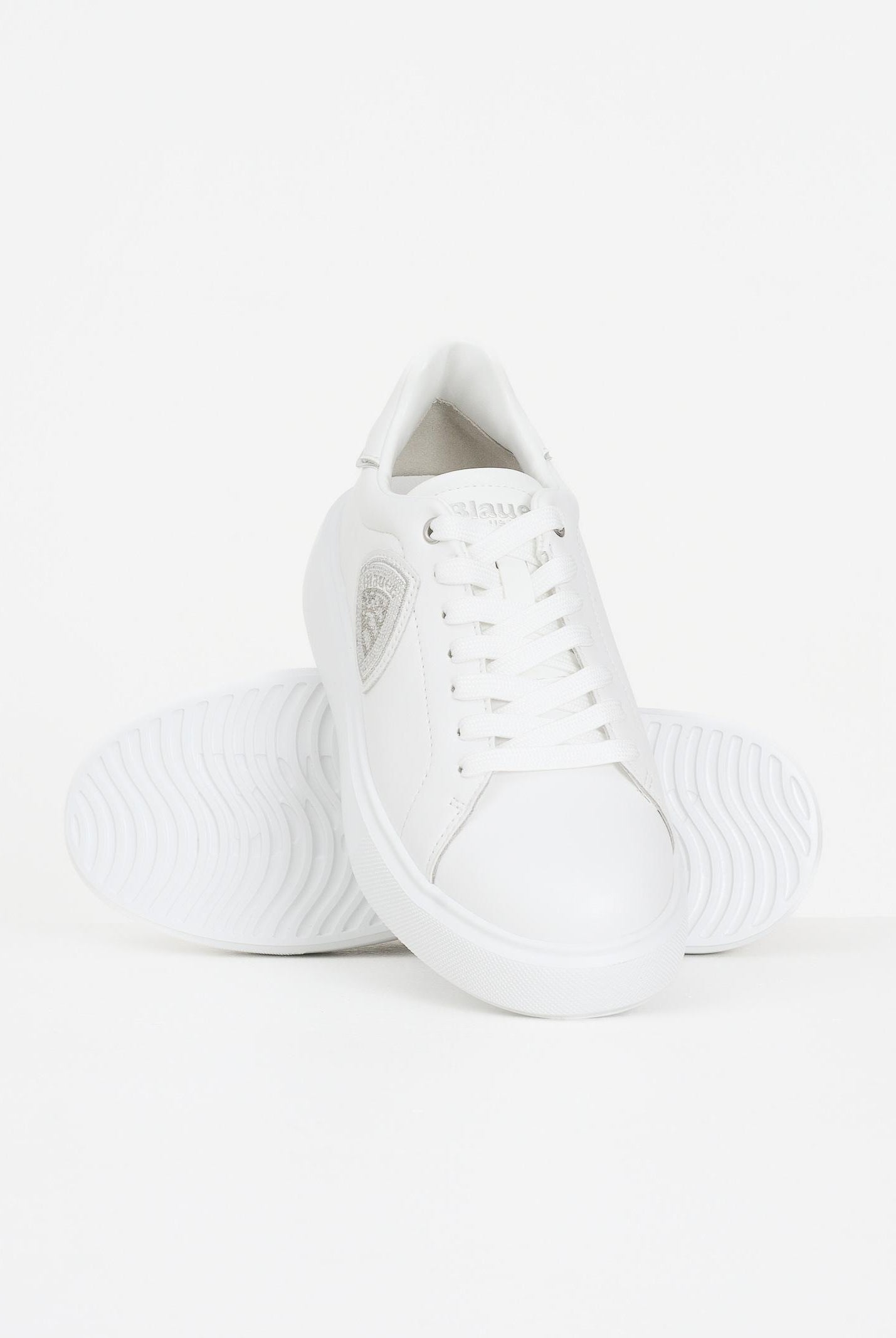 BLAUER Sneakers bianche da donna con scudetto in strass F5VENUS01LEA WHI BLAUER
