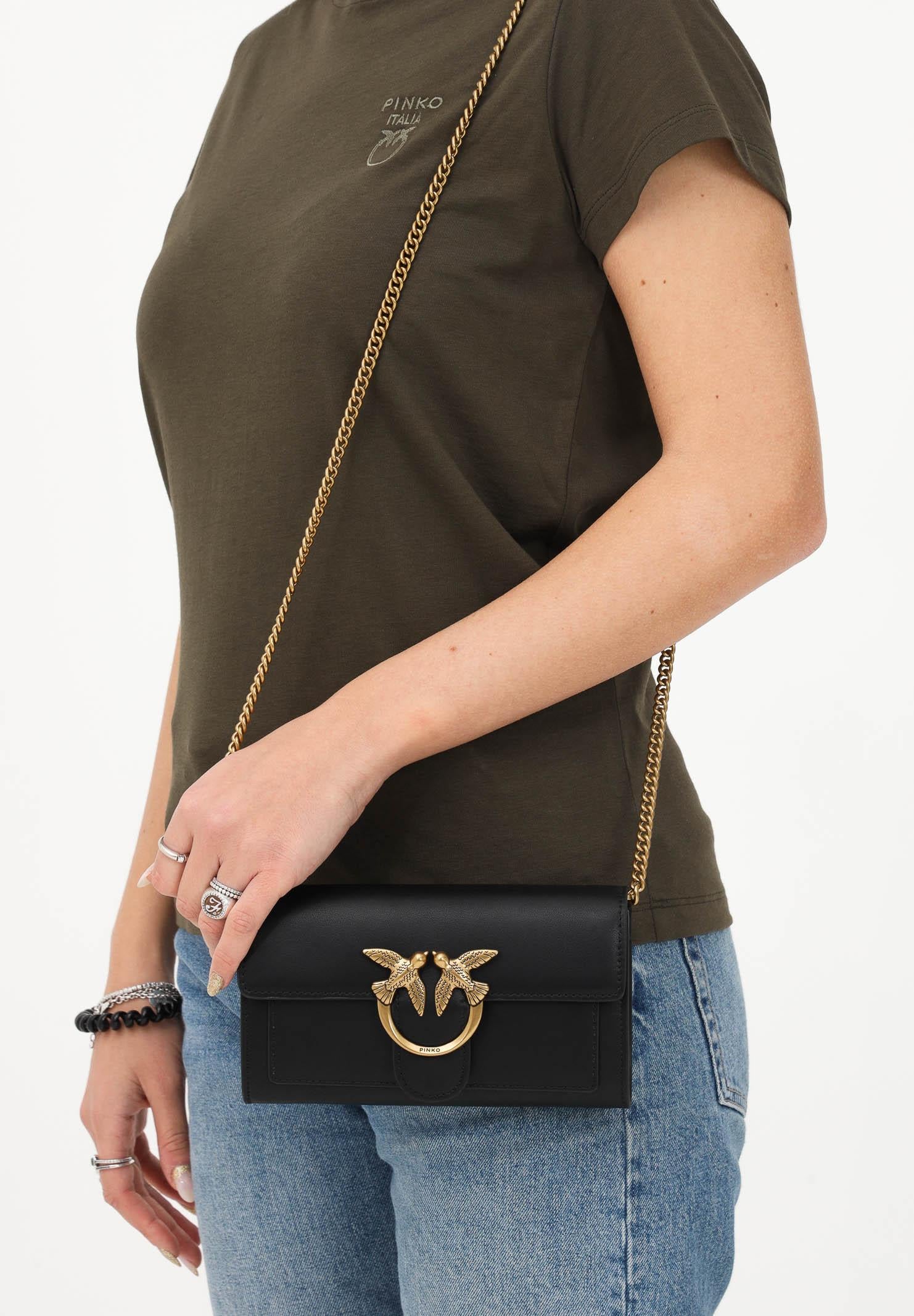 PINKO Pochette Love Bag nera da donna 100062A0F1 Z99Q PINKO