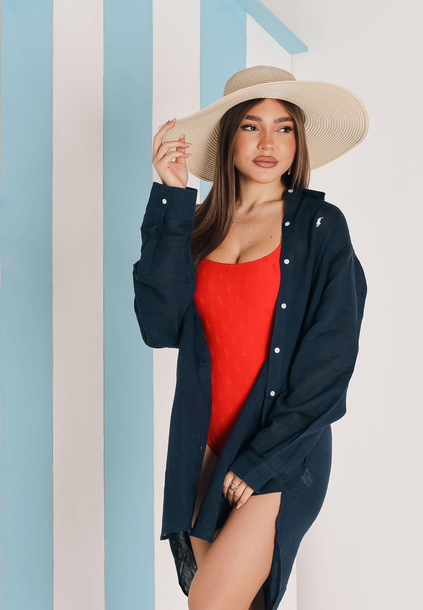 RALPH LAUREN Abito chemisier blu da donna 21564377 NA RALPH LAUREN