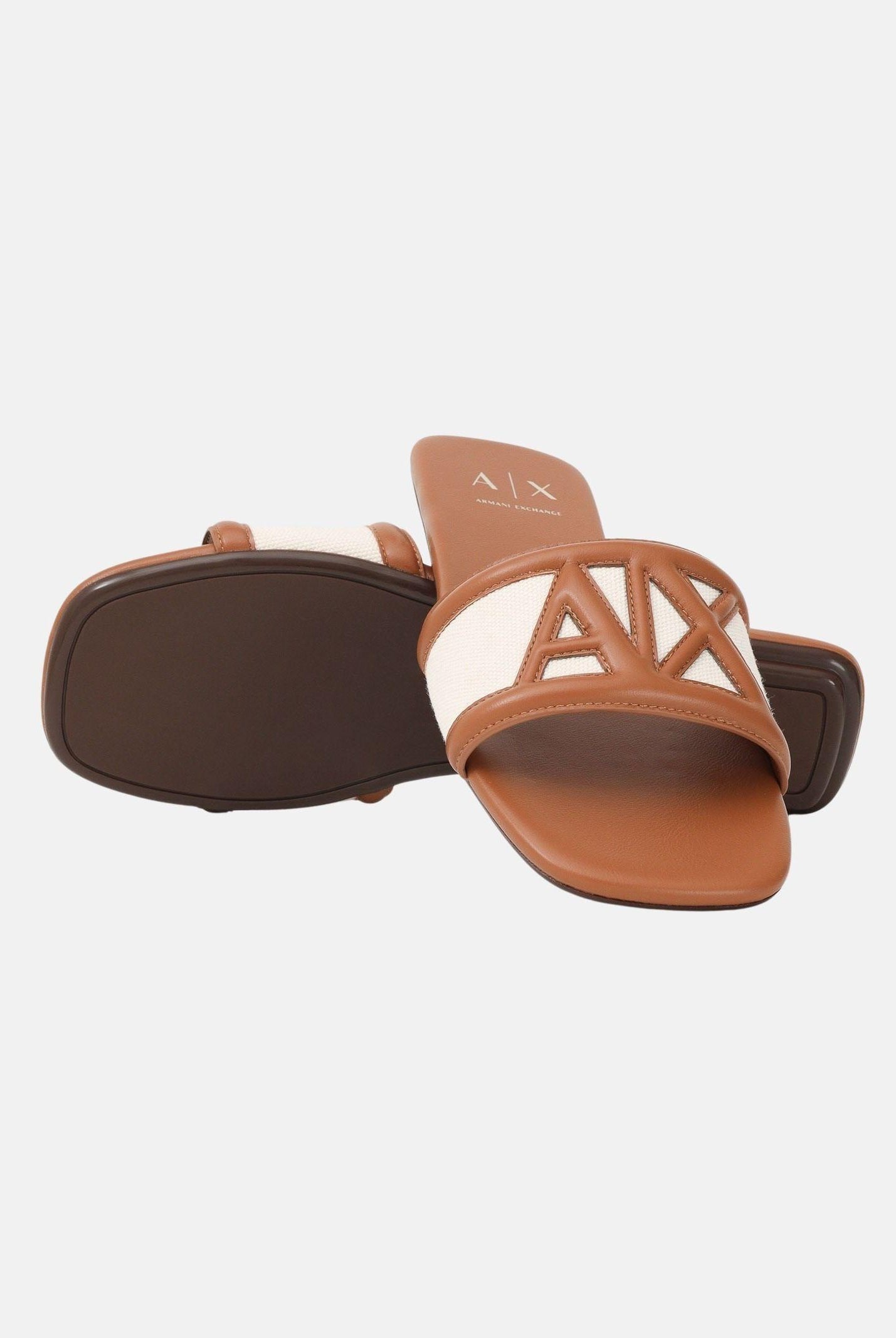 ARMANI EXCHANGE Ciabatte cuoio da donna XW002568AF22752 MZ767 ARMANI EXCHANGE