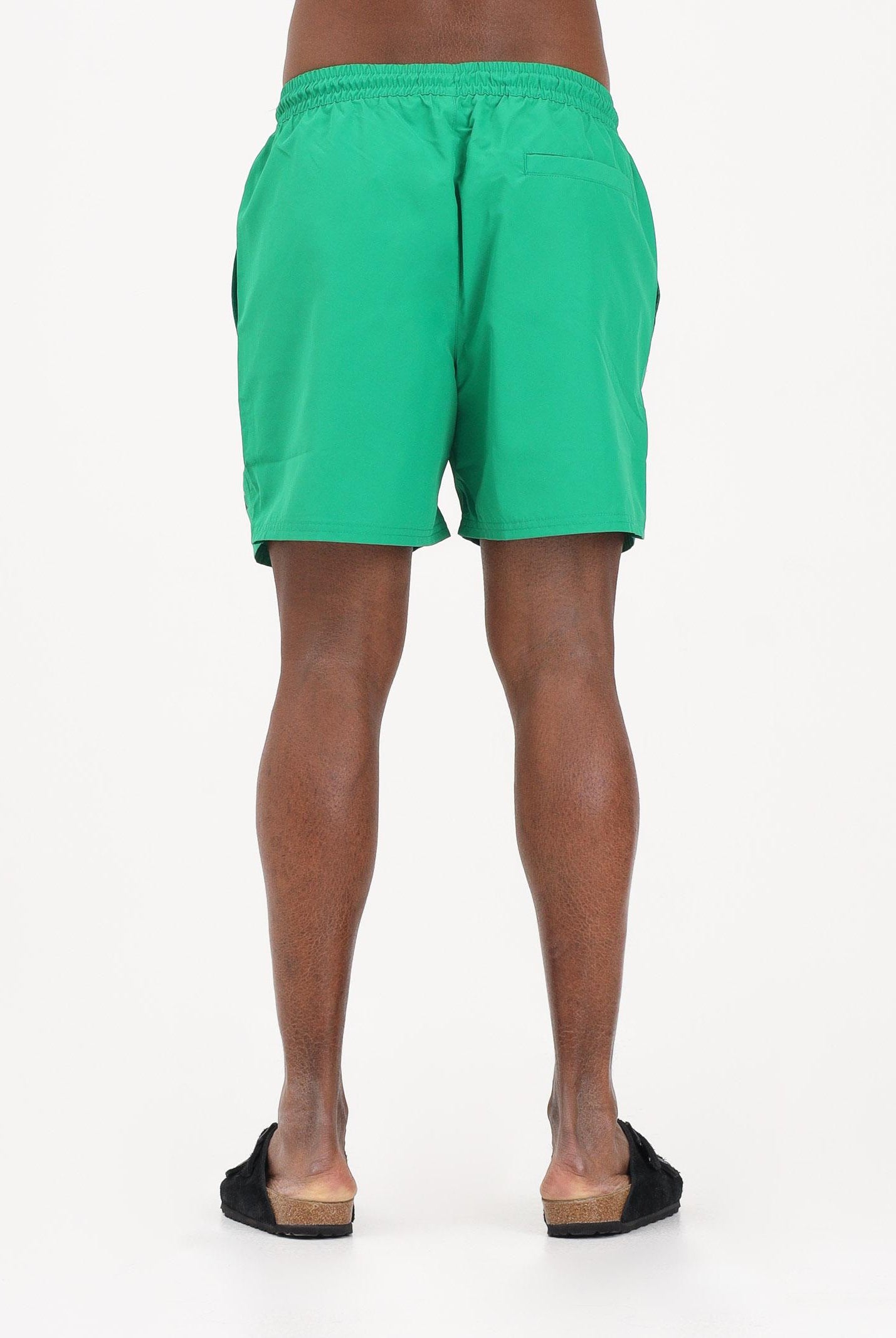 CALVIN KLEIN Shorts mare verde da uomo con logo LV00N61045 QCP CALVIN KLEIN