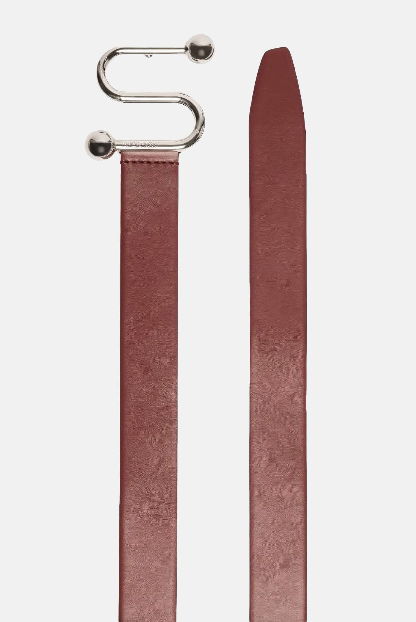 SPORTMAX Cintura bordeaux da donna in vitello liscio con fibbia a S 2612501021600 002 SPORTMAX