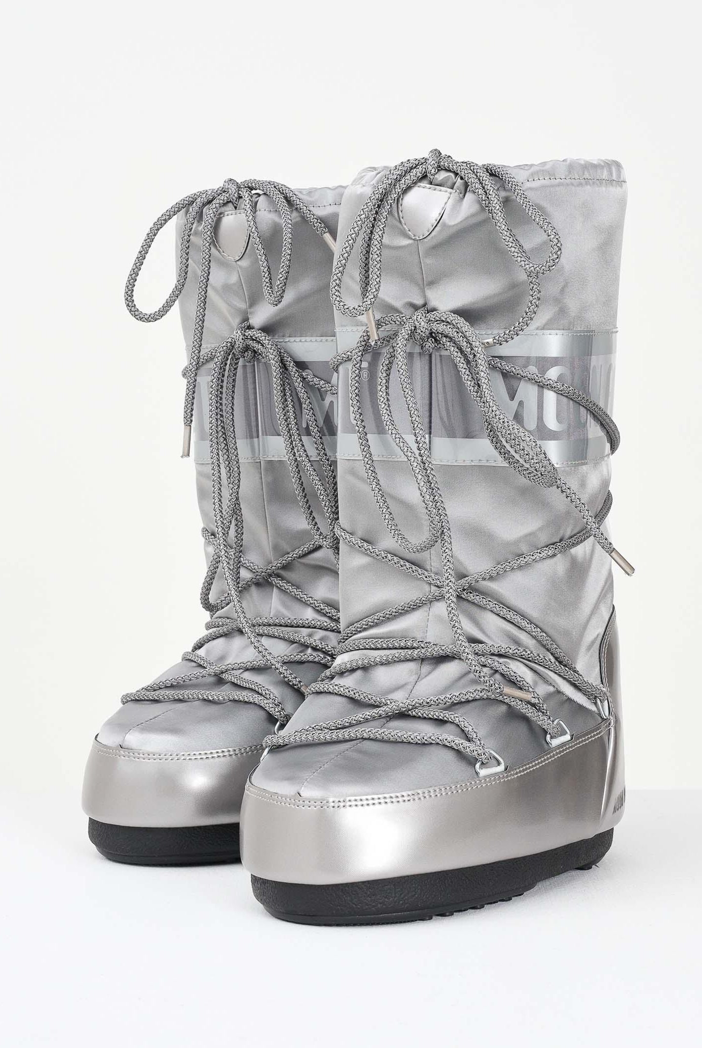 MOON BOOT Stivali da neve ICON GLANCE argento da donna 80D1401680 H001 MOON BOOT