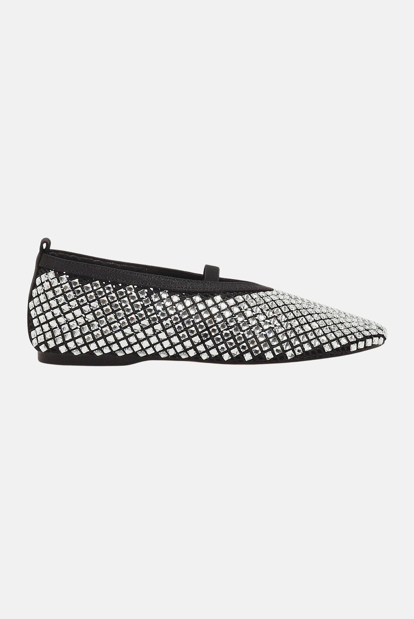 TWENTY FOURHAITCH Ballerine BOUNTY nere e argento da donna S0114NER NER TWENTY FOURHAITCH
