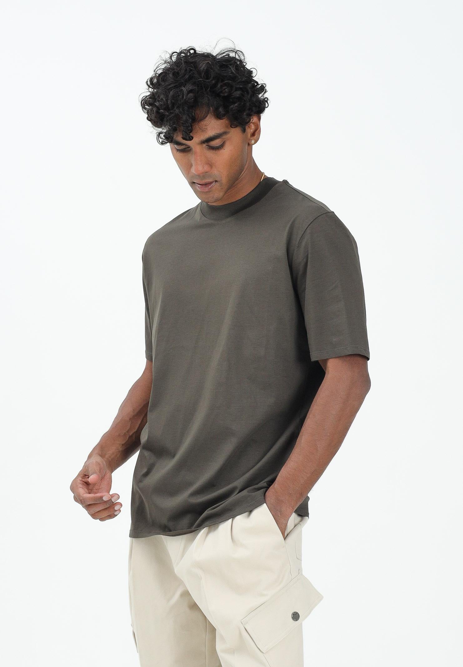 YES LONDON T-shirt a manica corta moro da uomo XM4235 MO YES LONDON