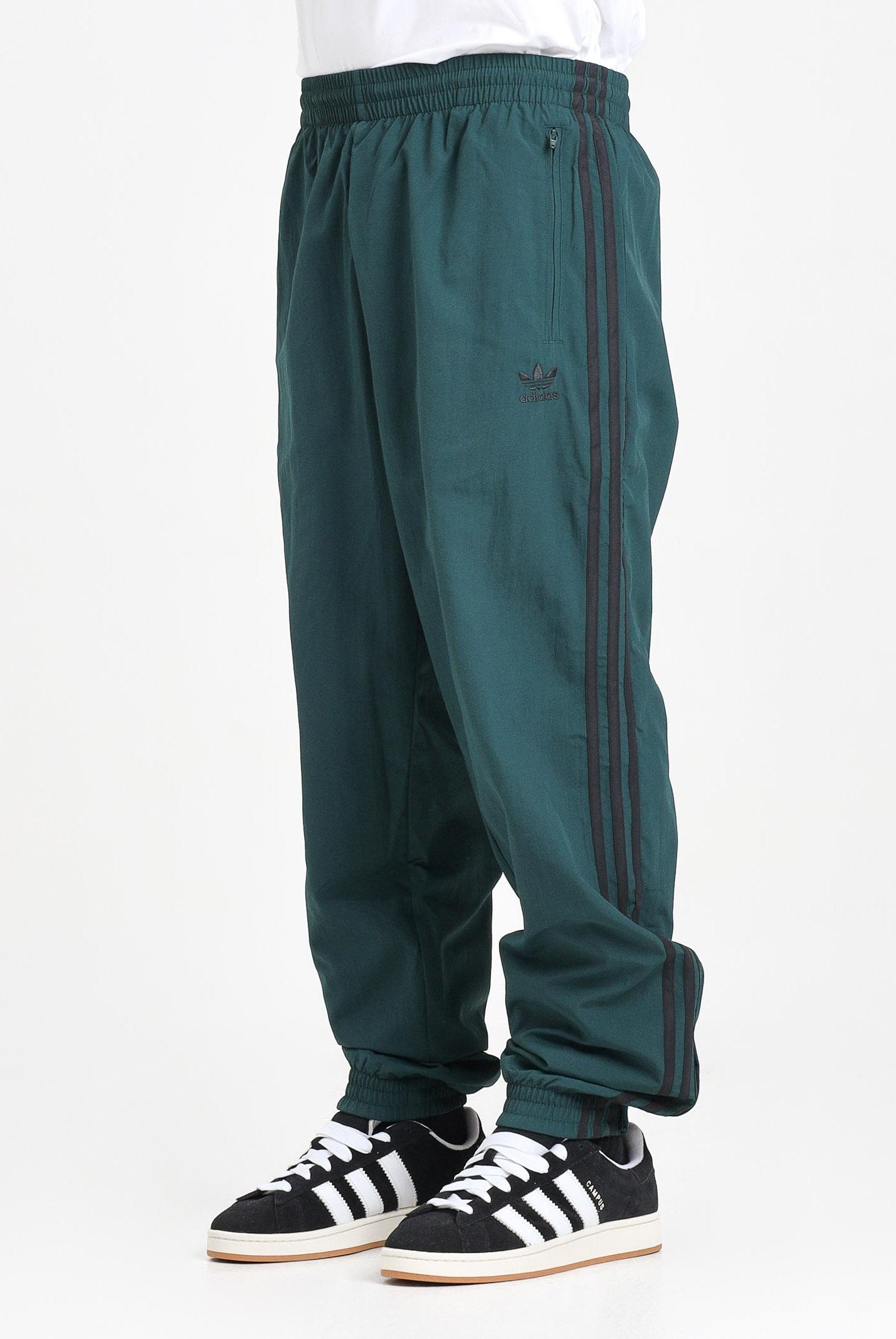 ADIDAS ORIGINALS Pantalone sportivo Adicolor Woven Firebird verde e nero da uomo JY1335 ADIDAS ORIGINALS