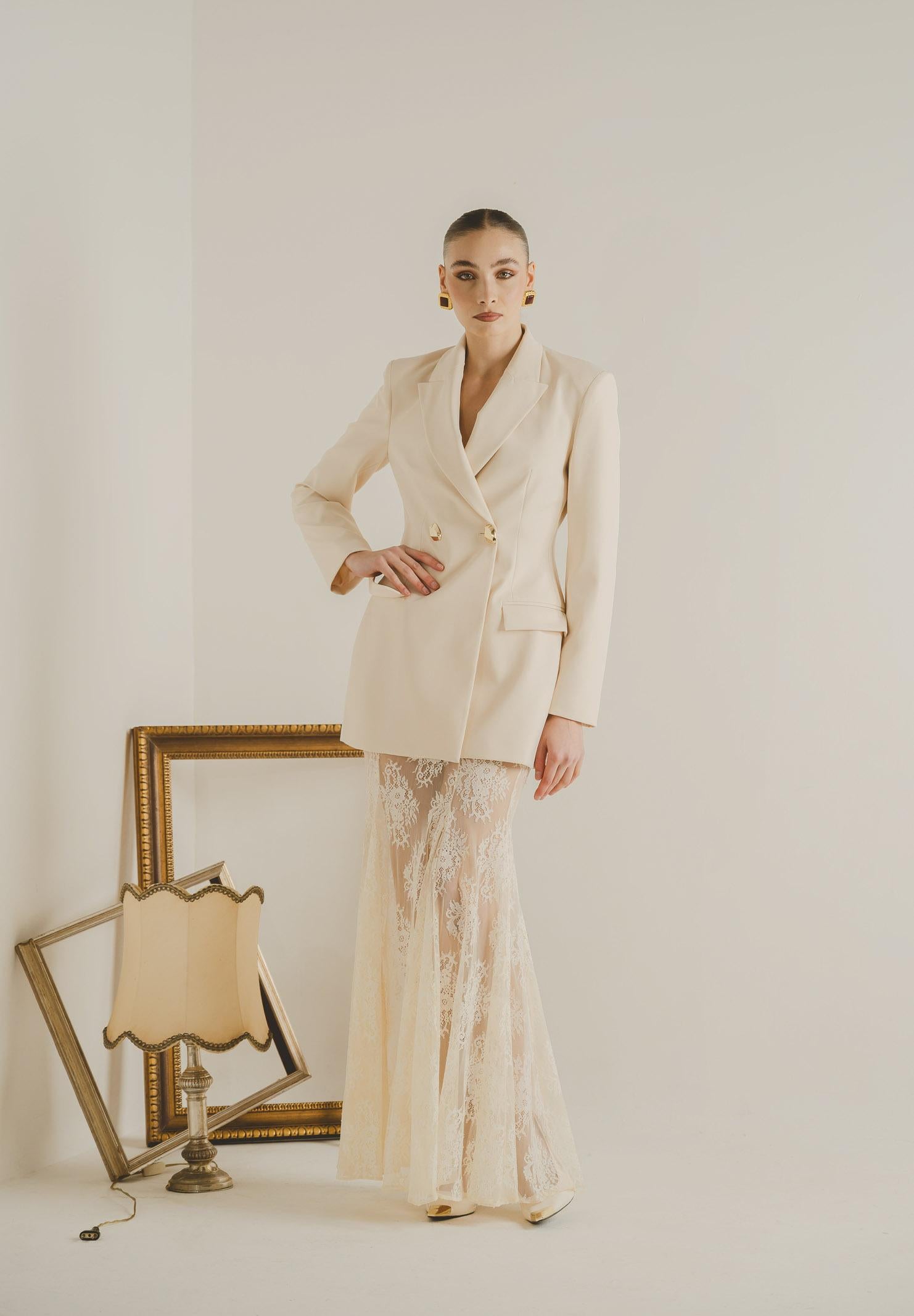 SANTAS Giacca NUIT panna da donna PV2621 PA SANTAS