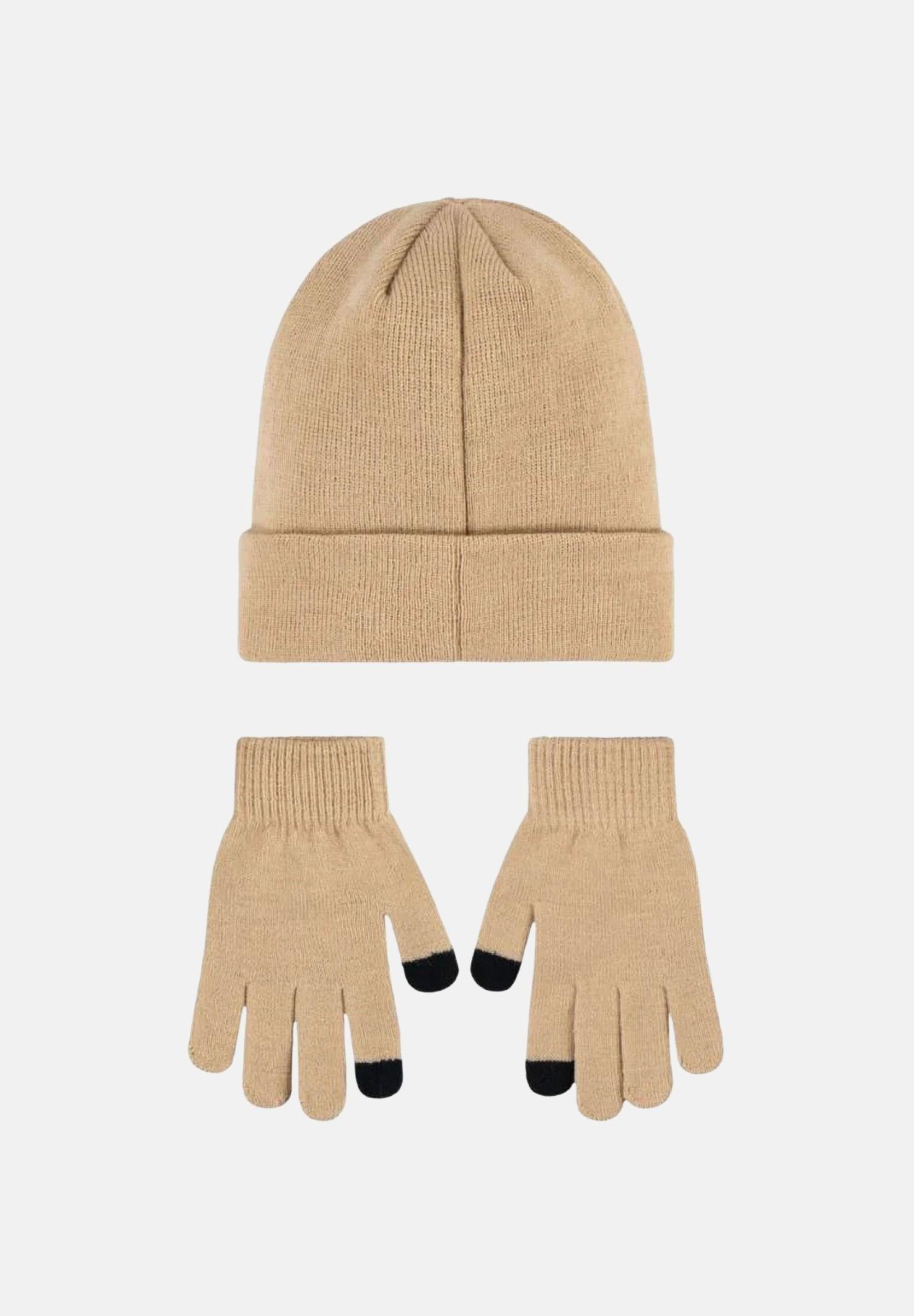 JORDAN Set regalo Essentials composto da berretto e guanti beige per bambino e bambina 9A0836 X0L JORDAN