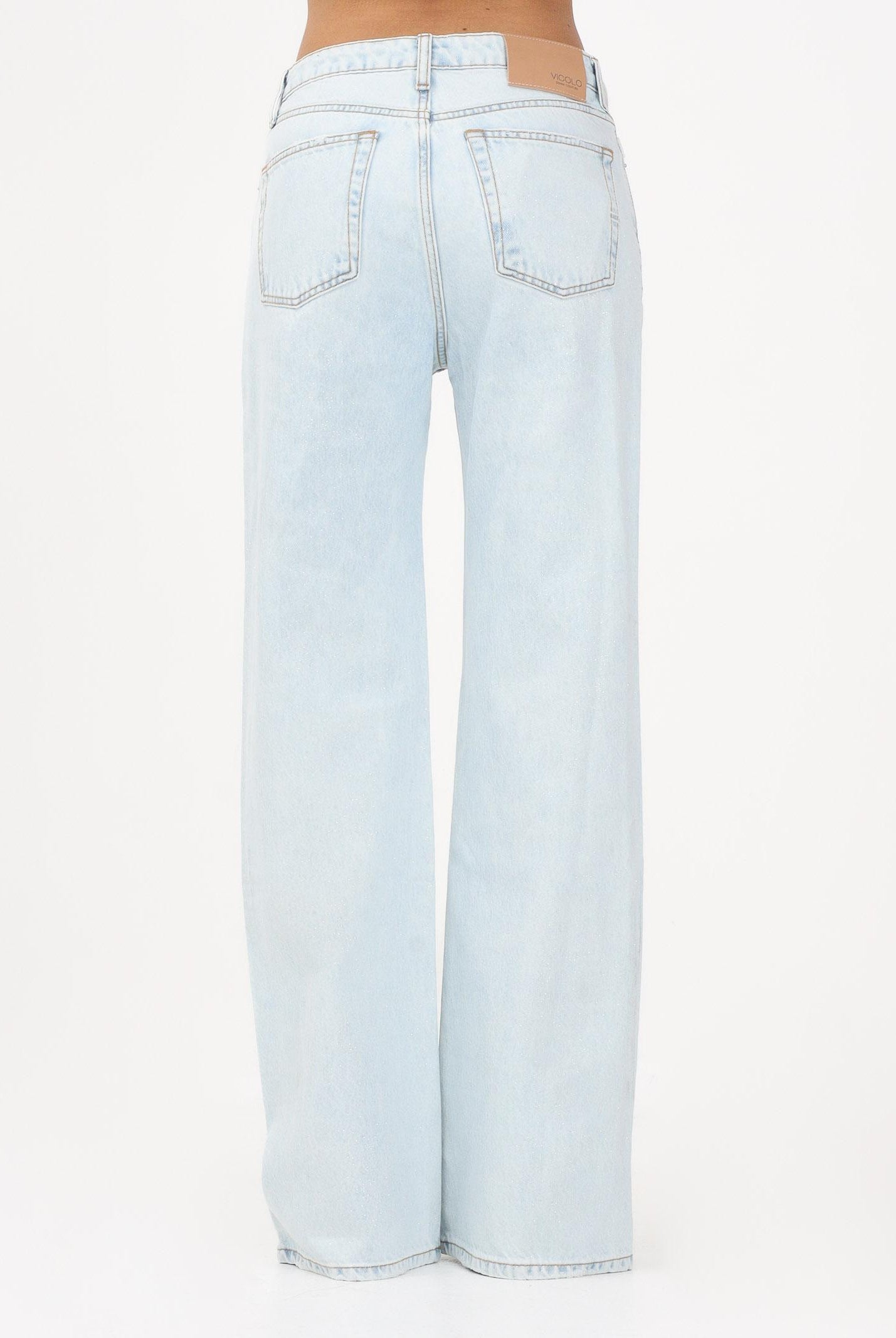VICOLO Jeans Zeno in denim chiaro da donna DAB5115 DECH VICOLO