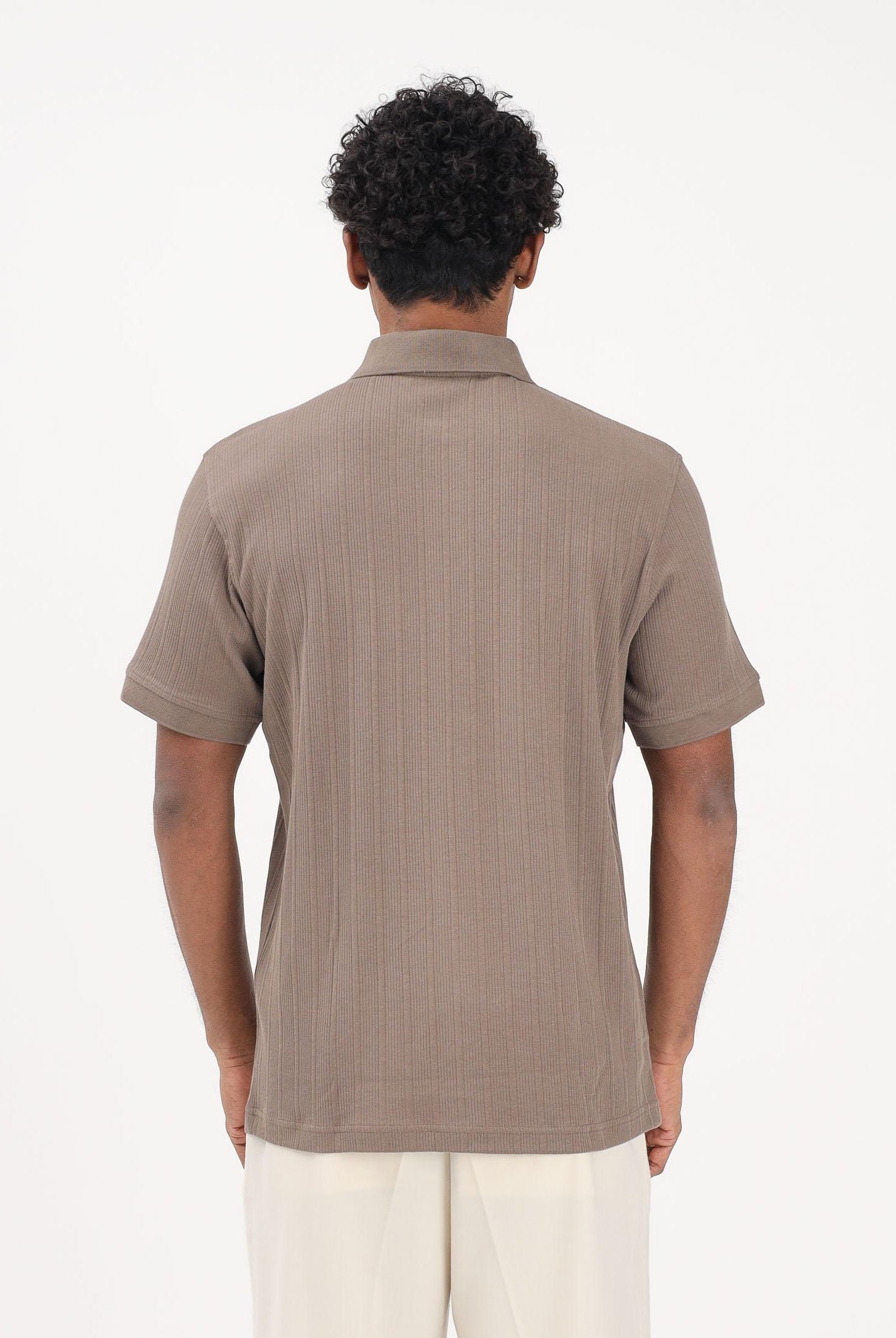 SELECTED HOMME Polo a manica corta marrone da uomo 16100460 CHCH SELECTED HOMME