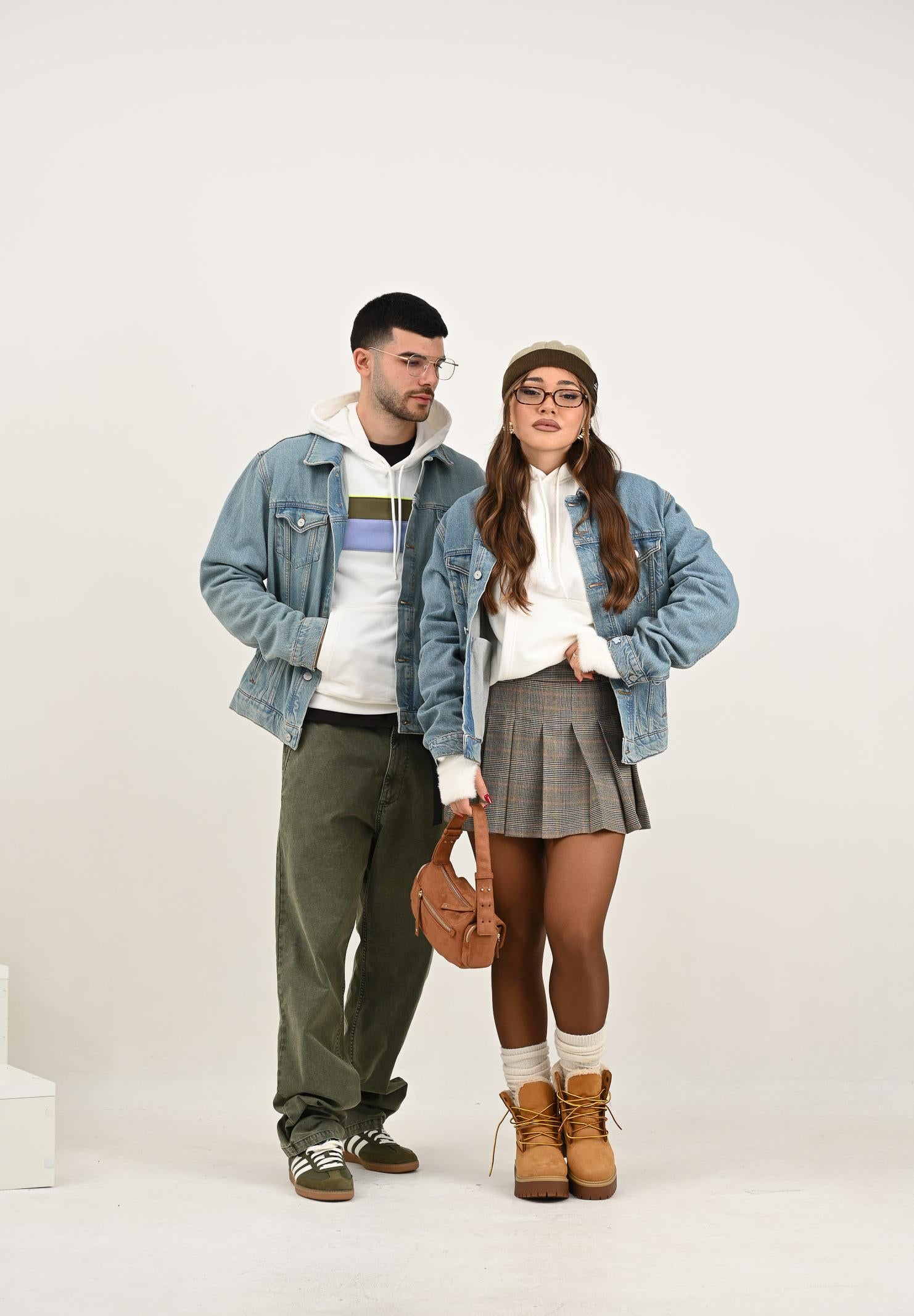 LACOSTE Giubbotto di jeans Crocodile in denim chiaro da uomo BH8982 MKU LACOSTE