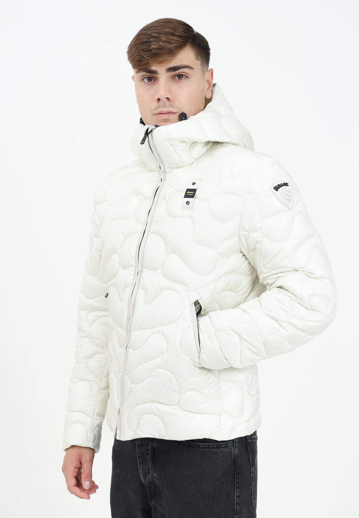 Piumino HAMLET bianco da uomo 24WBLUC02010-006943 129 BLAUER