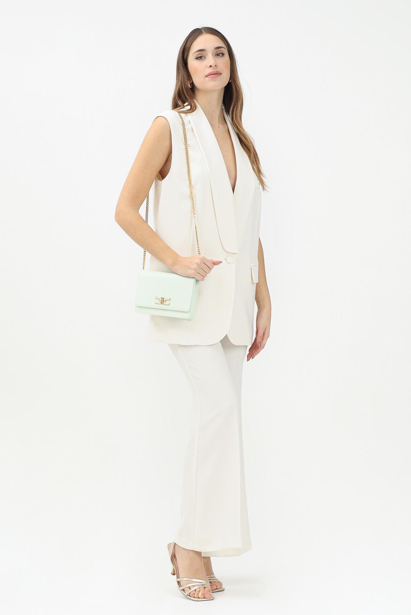 VICOLO Pantalone elegante panna da donna TD0234 DU03 VICOLO