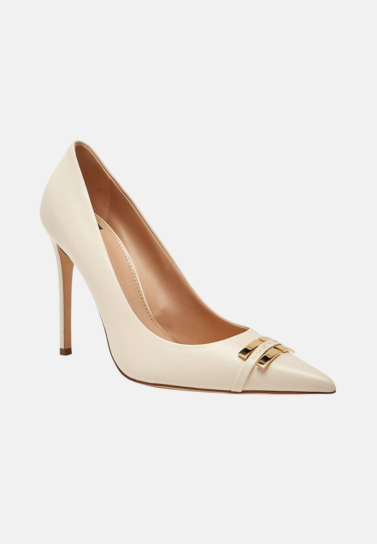 ELISABETTA FRANCHI Decollete burro da donna con dettaglio logo SA15L61E2 193 ELISABETTA FRANCHI