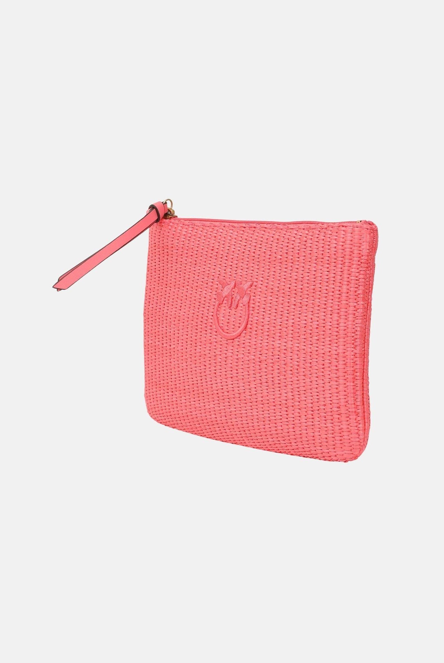 PINKO Pochette in rafia fucsia da donna 106763A39Y N17Q PINKO