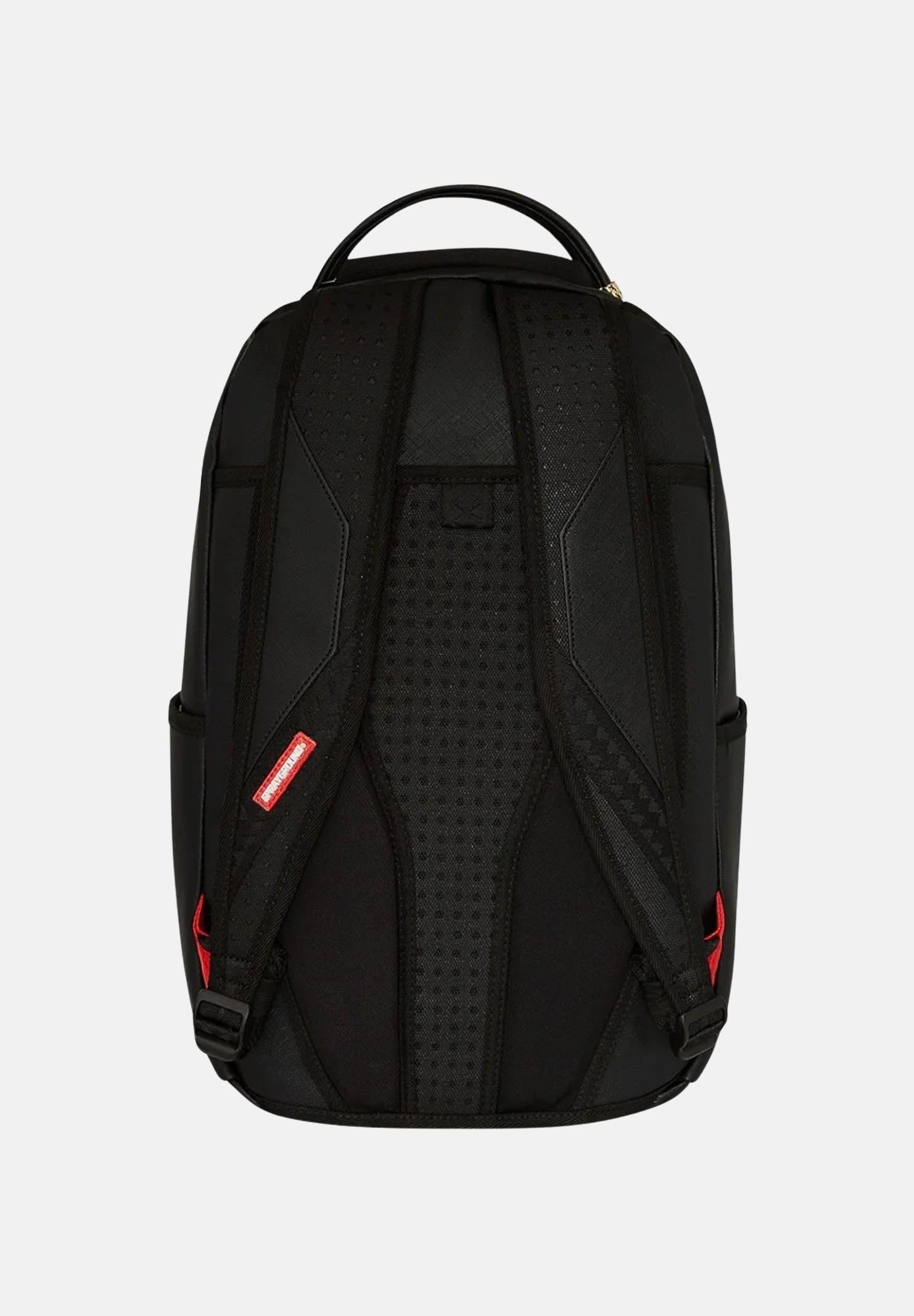 SPRAYGROUND Zaino Fly Knit Mouth Dlx- Satin nero per uomo e donna 910B7754NSZ SPRAYGROUND