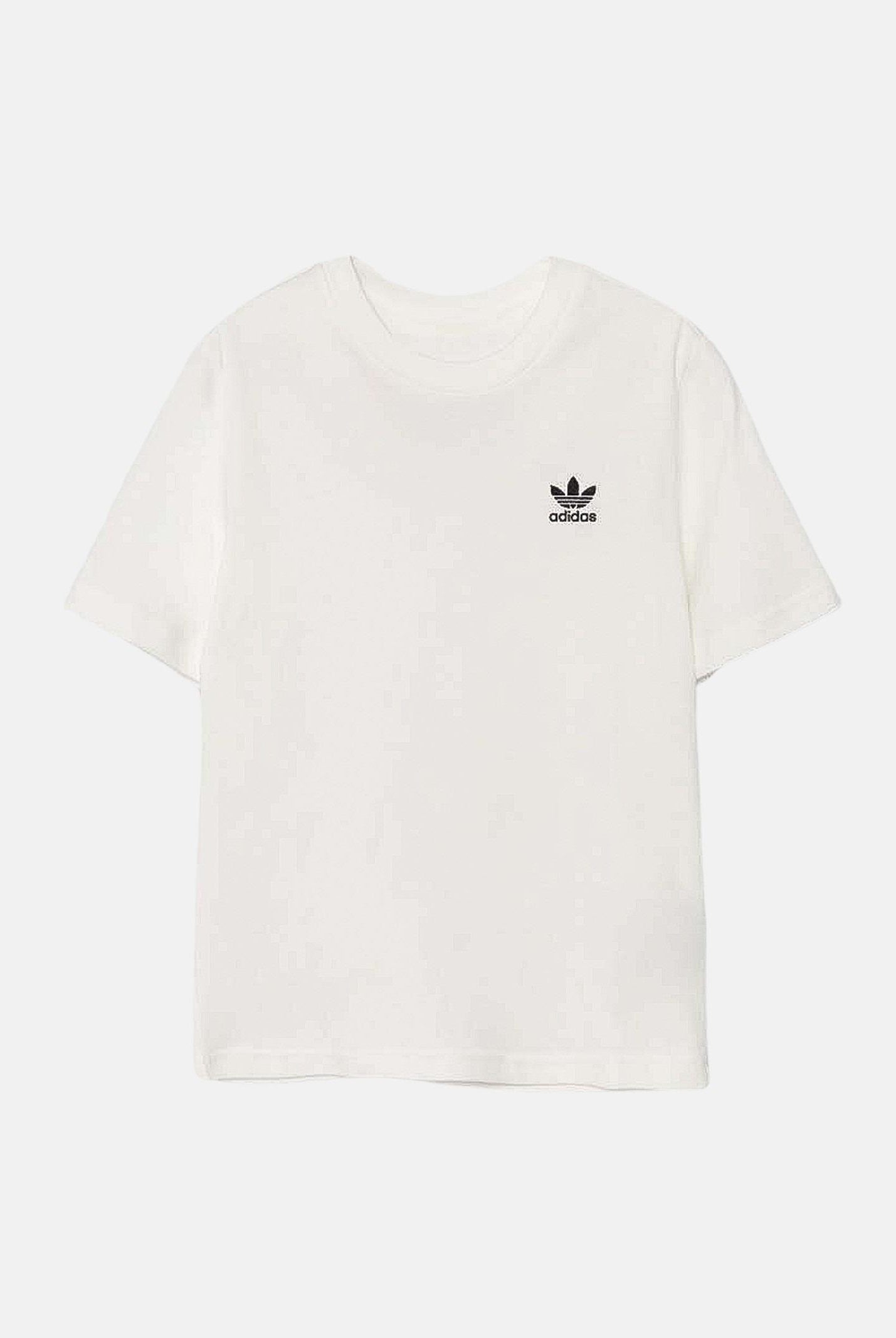 ADIDAS ORIGINALS T-shirt a manica corta bianca per bambino e bambina con ricamo logo IX5266 . ADIDAS ORIGINALS