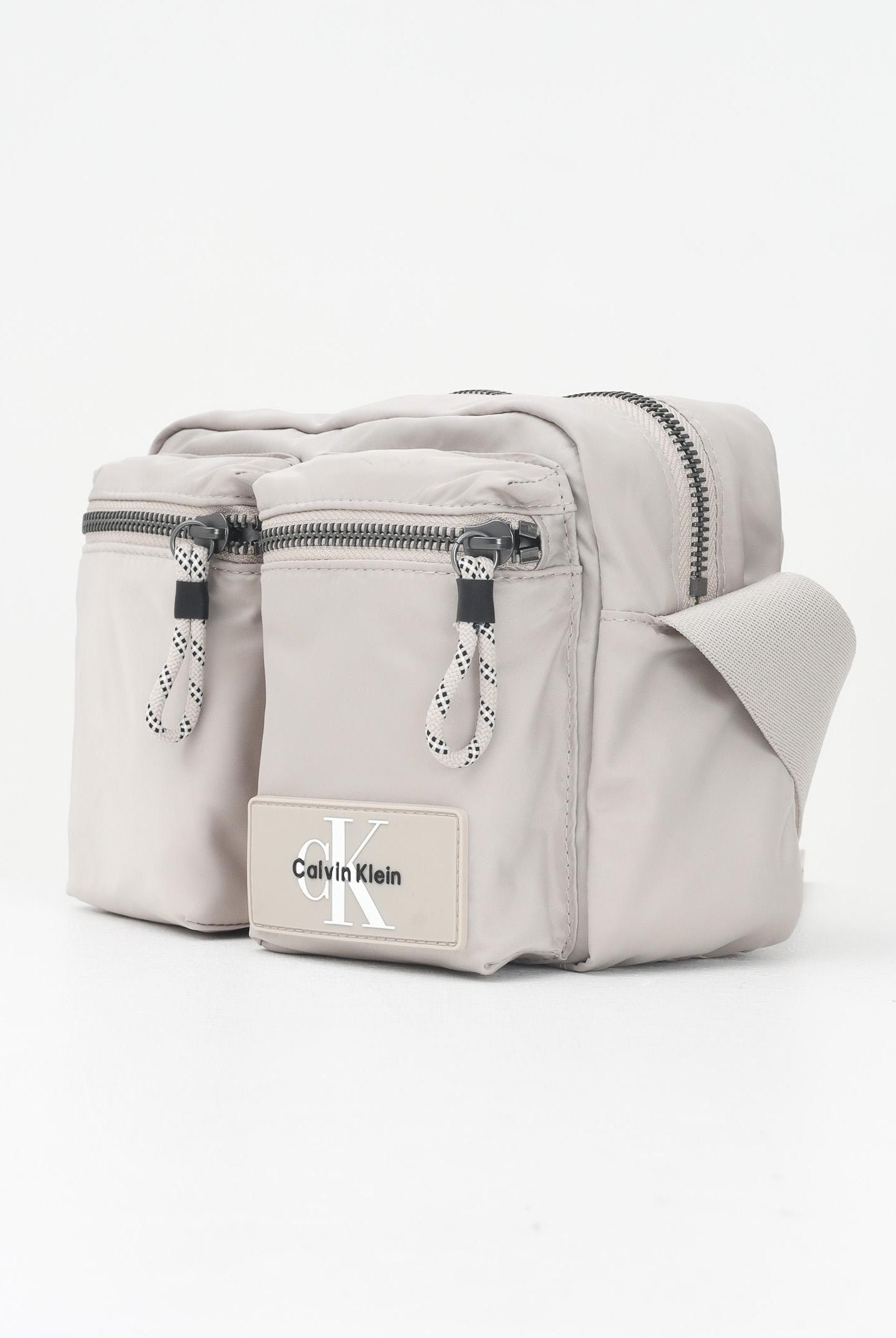 CALVIN KLEIN Borsa a tracolla beige per uomo e donna in tessuto tecnico LV04G3178G RMU CALVIN KLEIN