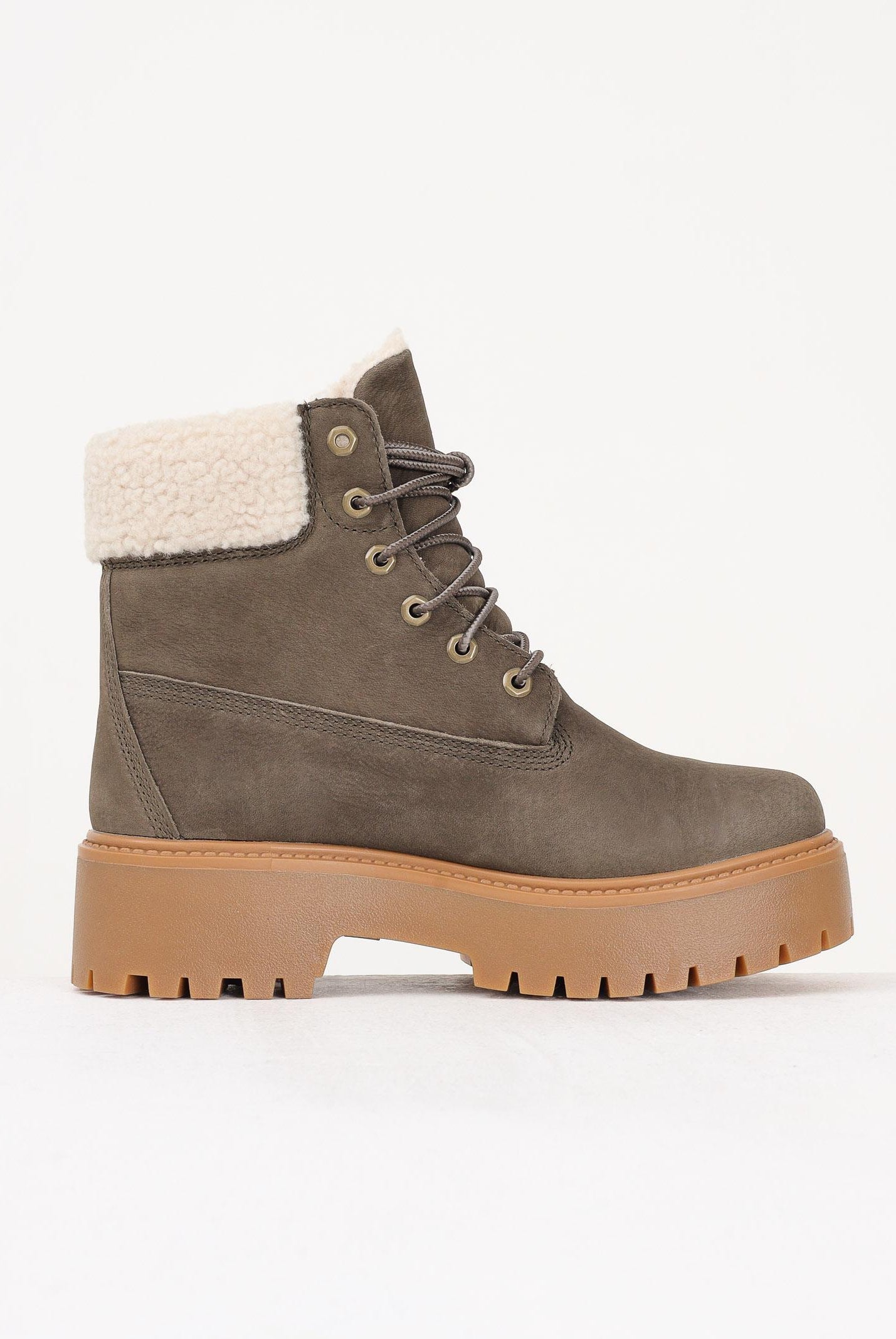 TIMBERLAND Anfibi con Plateau Stone Street taupe da donna TB0A2PU6W011 . TIMBERLAND