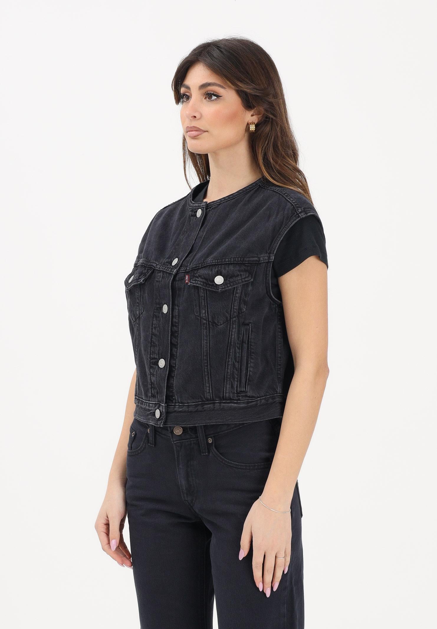 LEVI'S Gilet '90s in denim nero da donna 005NP-0003 . LEVI'S®