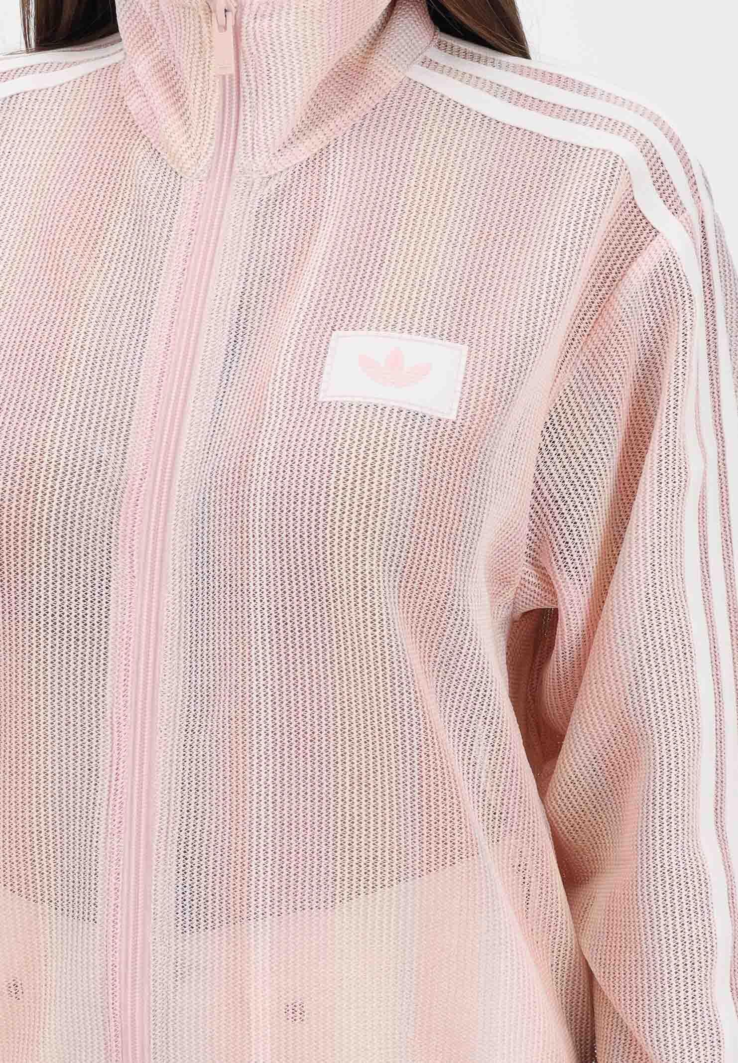 ADIDAS ORIGINALS Felpa con zip SUMMER GLOW KNITTED FIREBIRD rosa da donna KY2031 . ADIDAS ORIGINALS