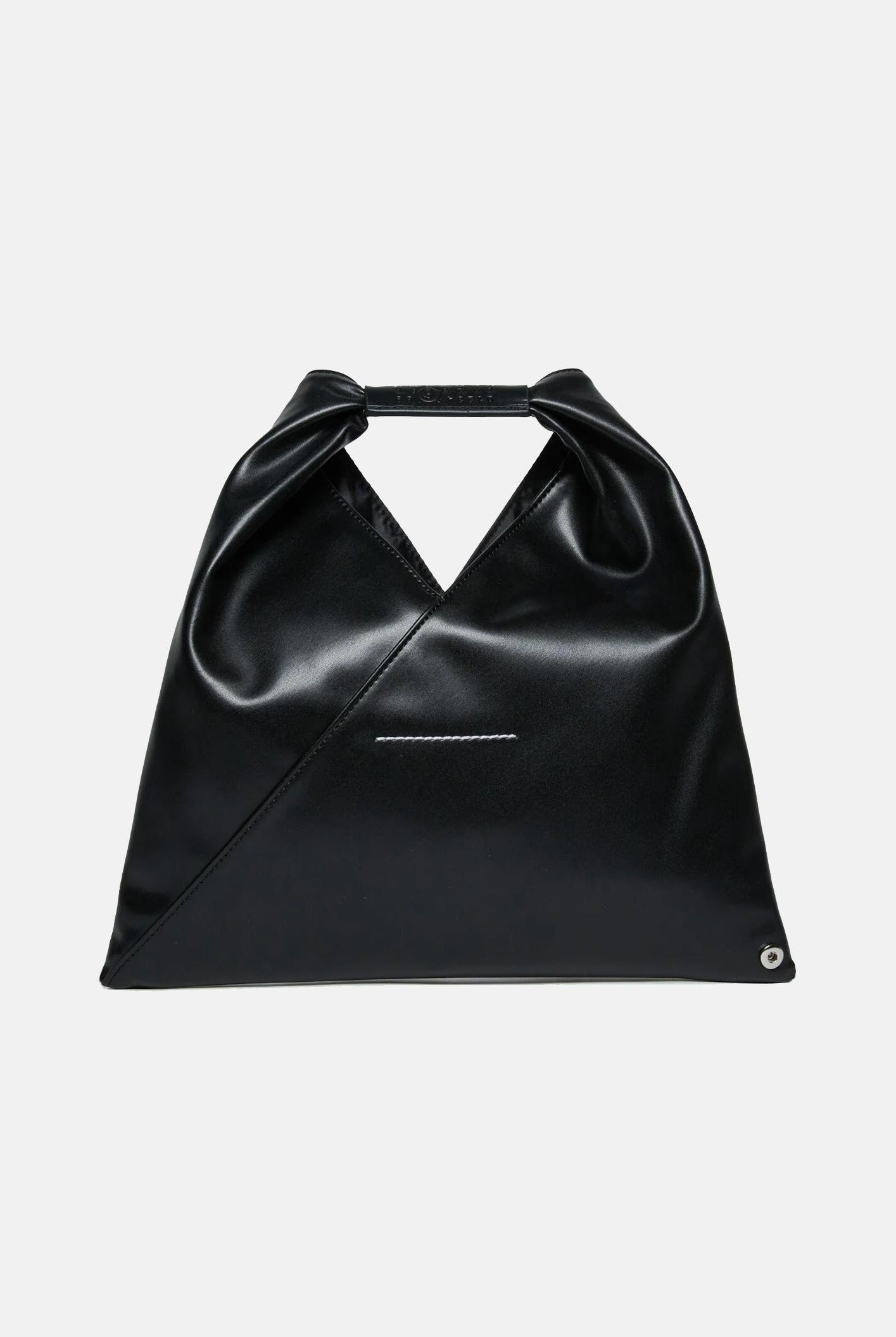 MAISON MARGIELA Borsa a mano Japanese Mini in tessuto spalmato nero da donna M60606P4313 T8013 MAISON MARGIELA