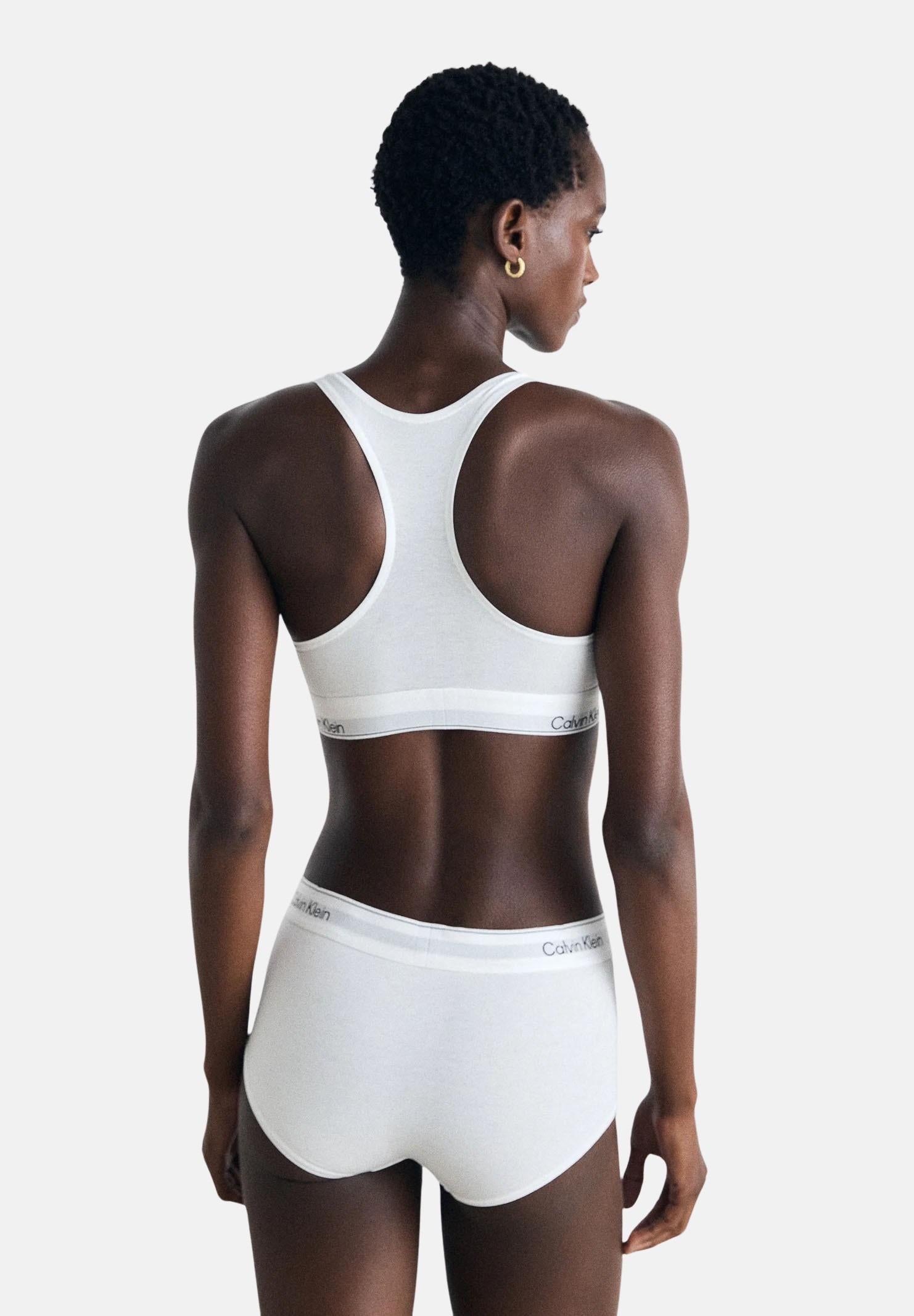 CALVIN KLEIN Bralette bianca da donna LV00QF8493 100 CALVIN KLEIN