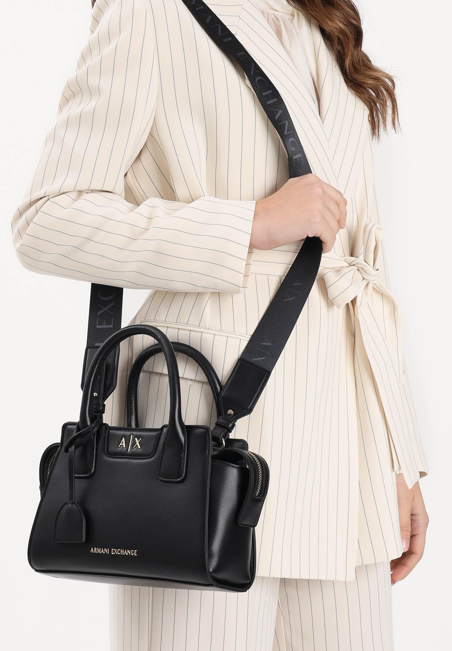ARMANI EXCHANGE Borsa a mano nera da donna con logo XW002159AF19892 UC001 ARMANI EXCHANGE