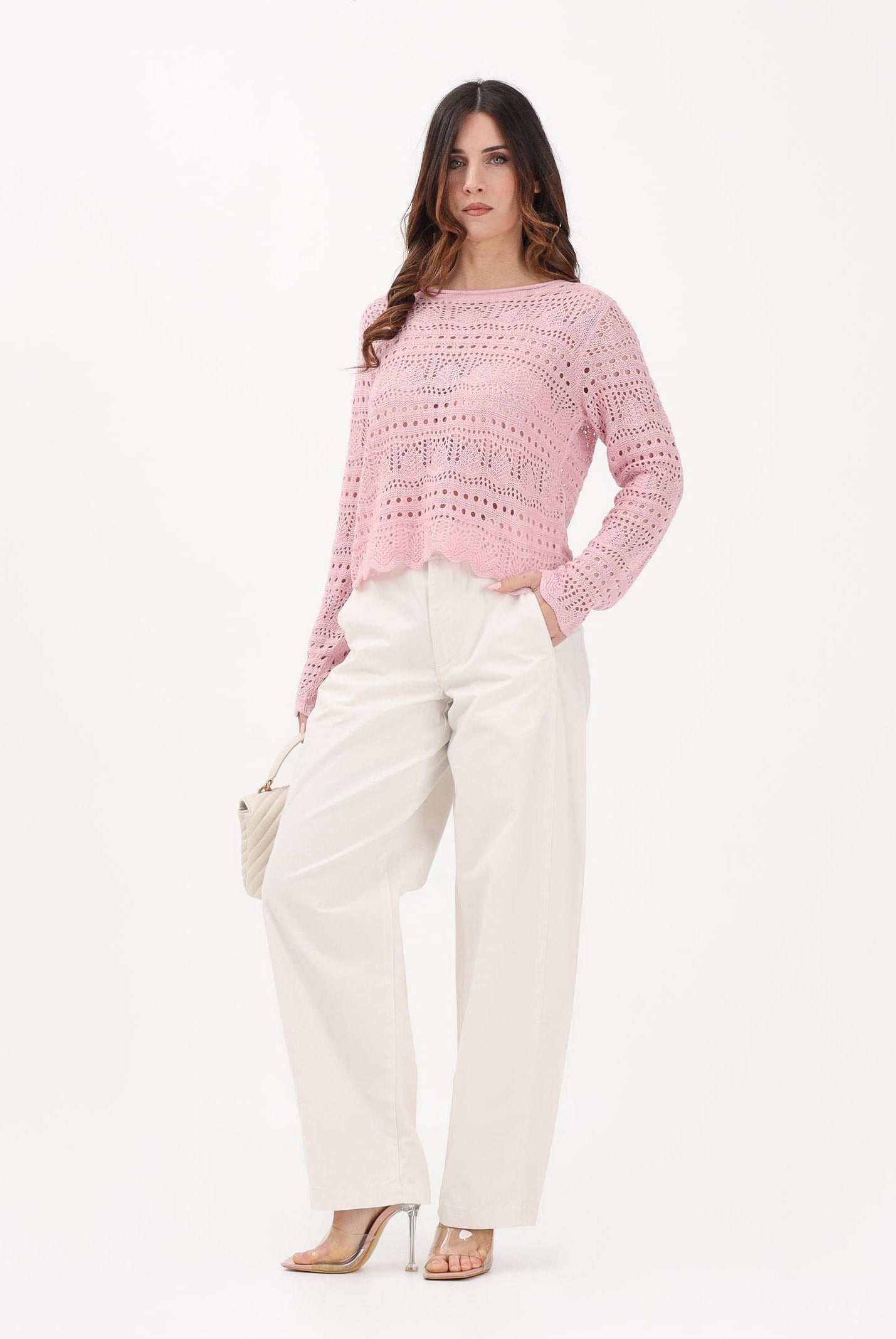JDY Pantalone panna da donna 15367918 CLDA JDY