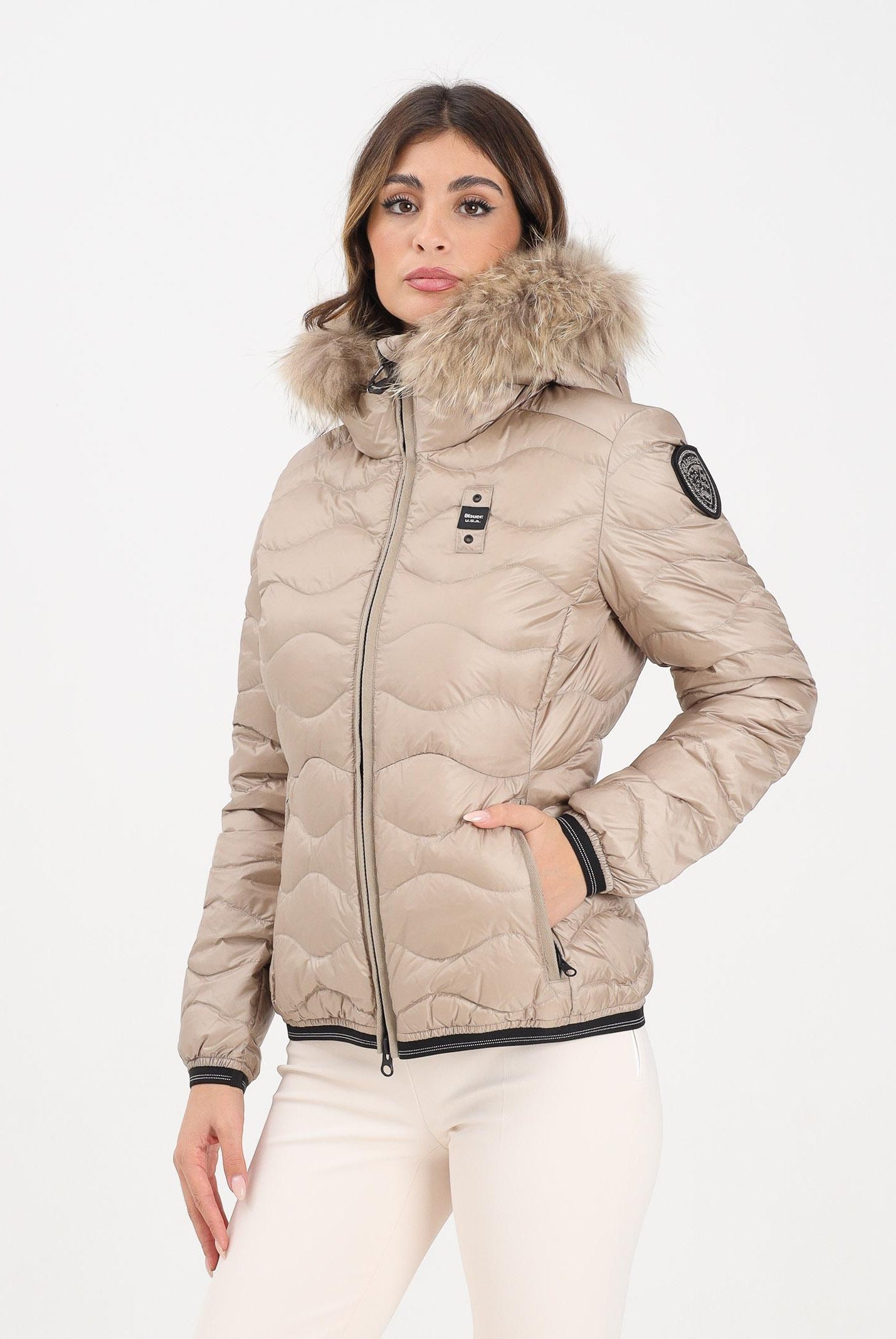 BLAUER Piumino ALDIE beige da donna 25WBLDC03096-006047 301LT BLAUER
