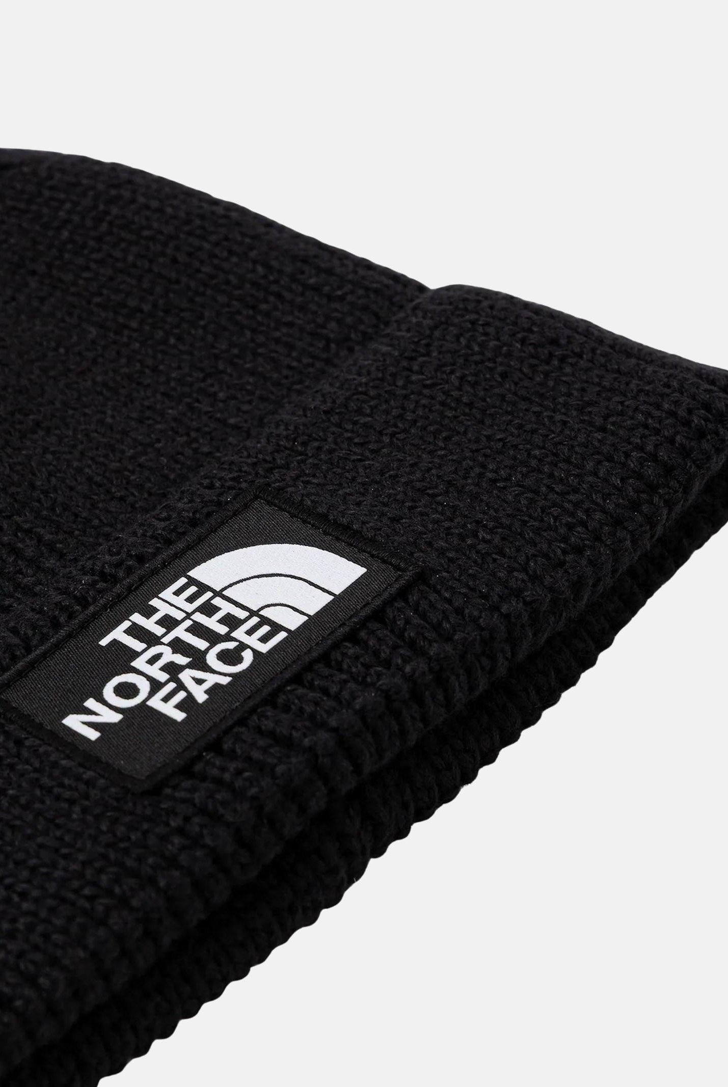 THE NORTH FACE Berretto nero per uomo e donna con risvolto e logo box TNF NF0A8CHEJK31 . THE NORTH FACE