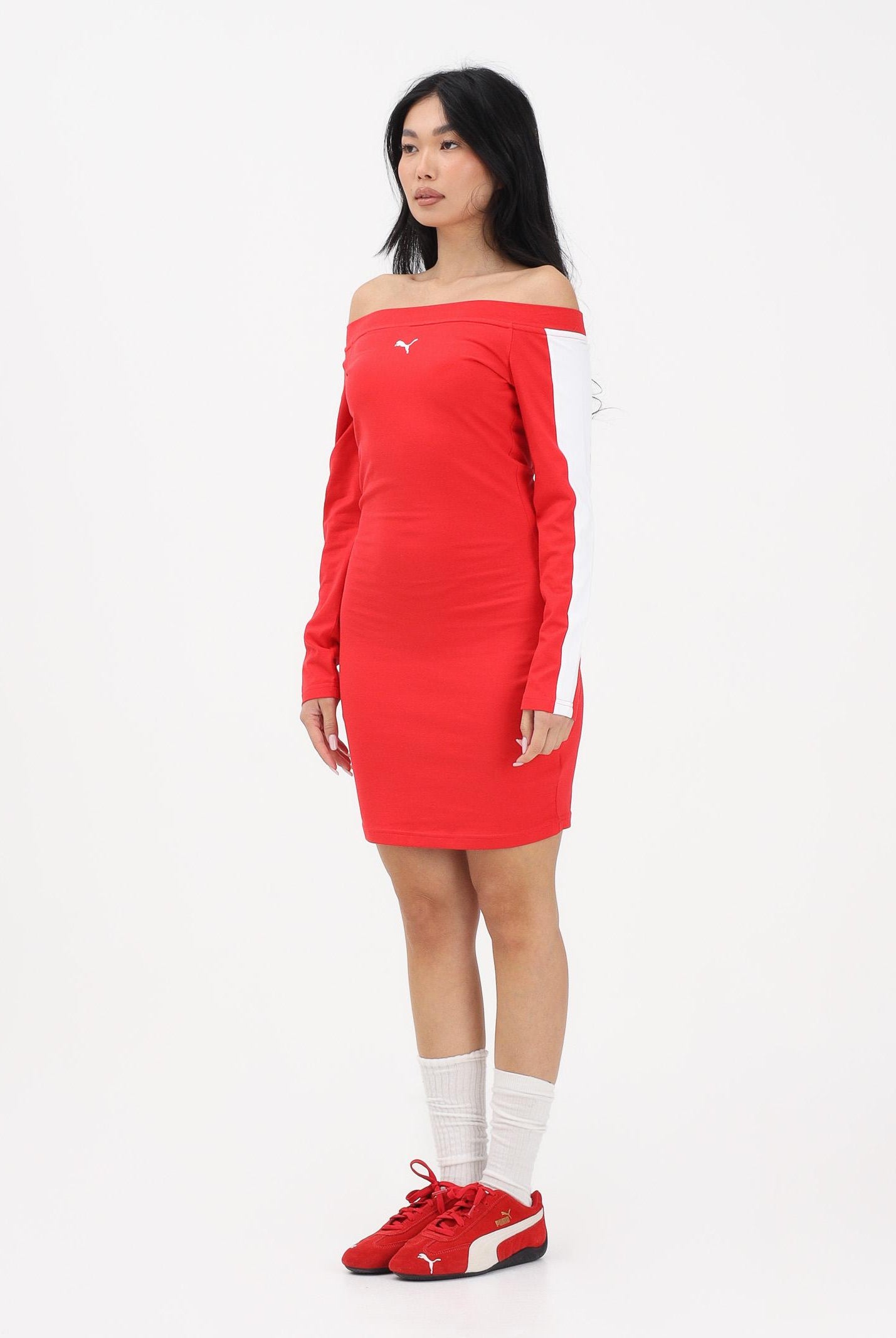 PUMA Abito corto T7 rosso da donna 635383 11 PUMA