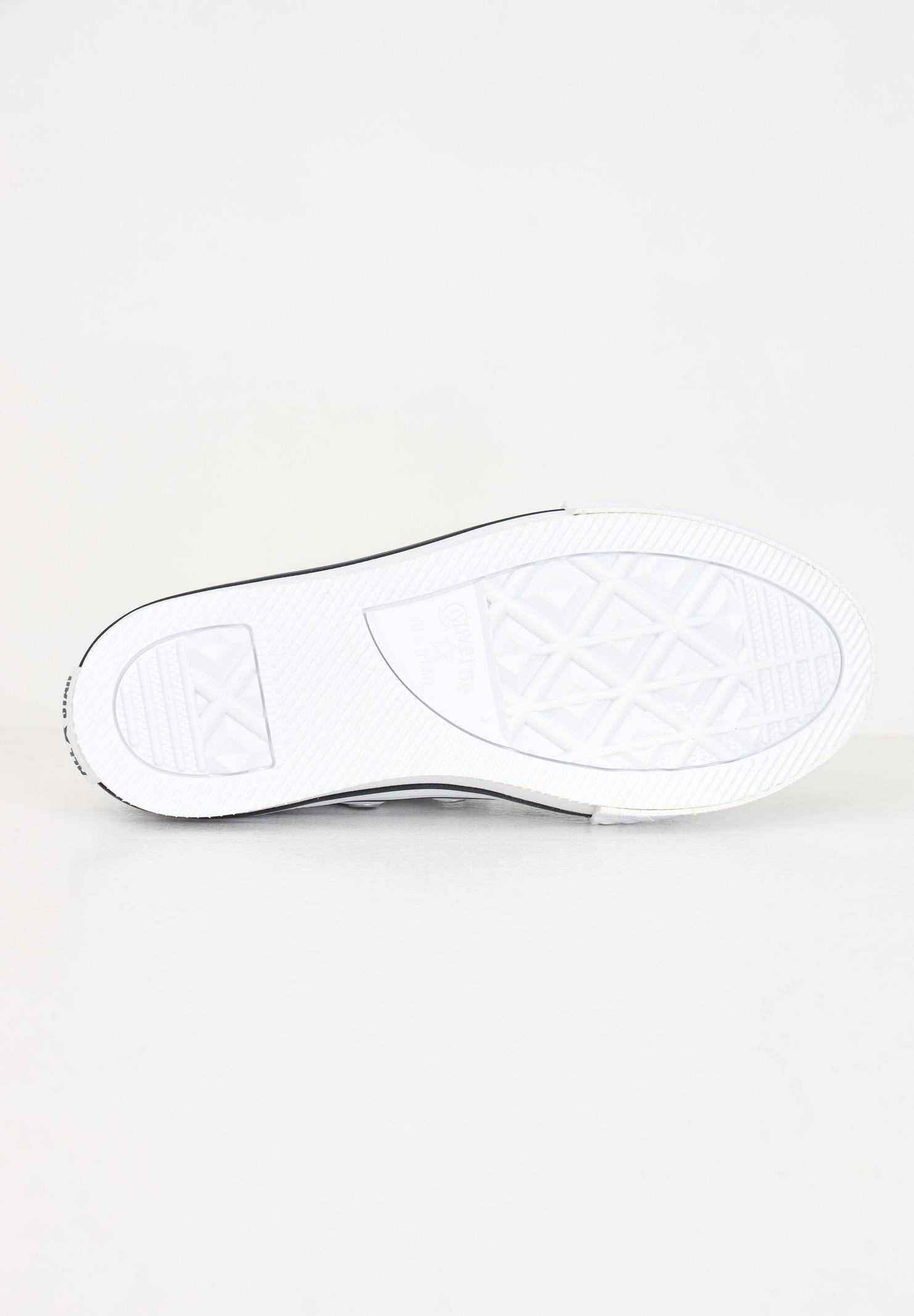 Sneakers Chuck Taylor All Star Platform Leather bianche per bambino e bambina A01016C . CONVERSE