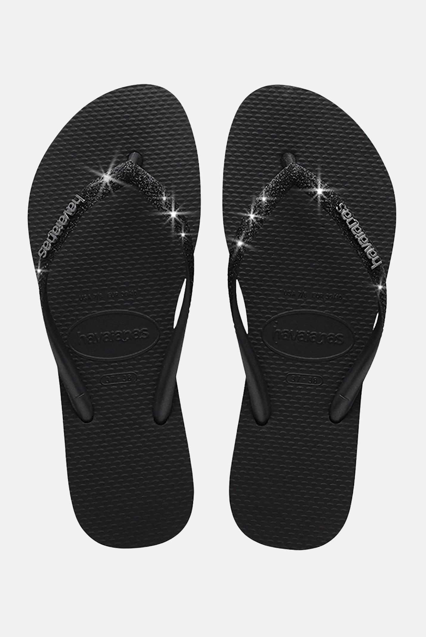HAVAIANAS Infradito Havaianas Slim Glitter II neri da donna 4146975. 1069 HAVAIANAS