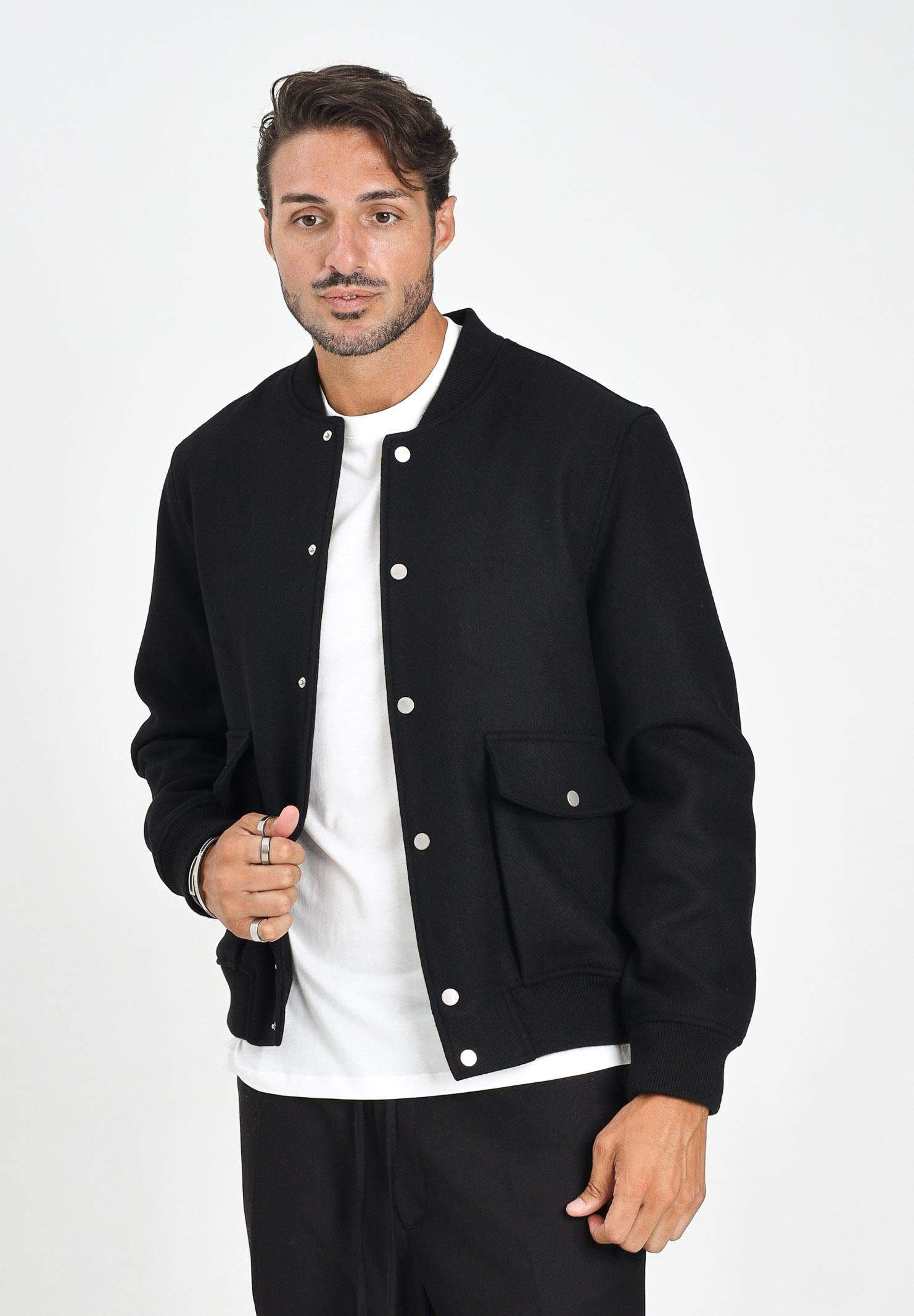 I'M BRIAN Bomber nero da uomo GIU3469 009 I'M BRIAN