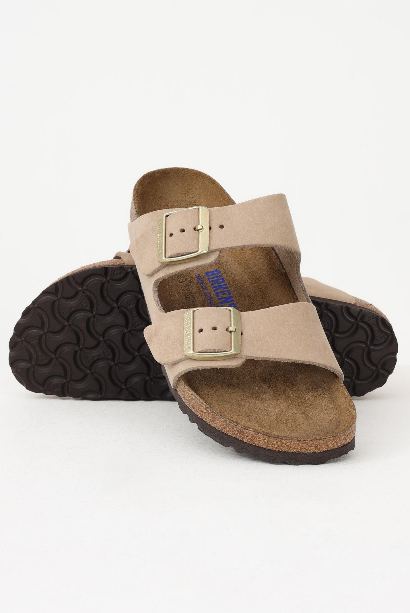 BIRKENSTOCK Ciabatte Arizona plantare morbido beige per uomo e donna 1019016 . BIRKENSTOCK