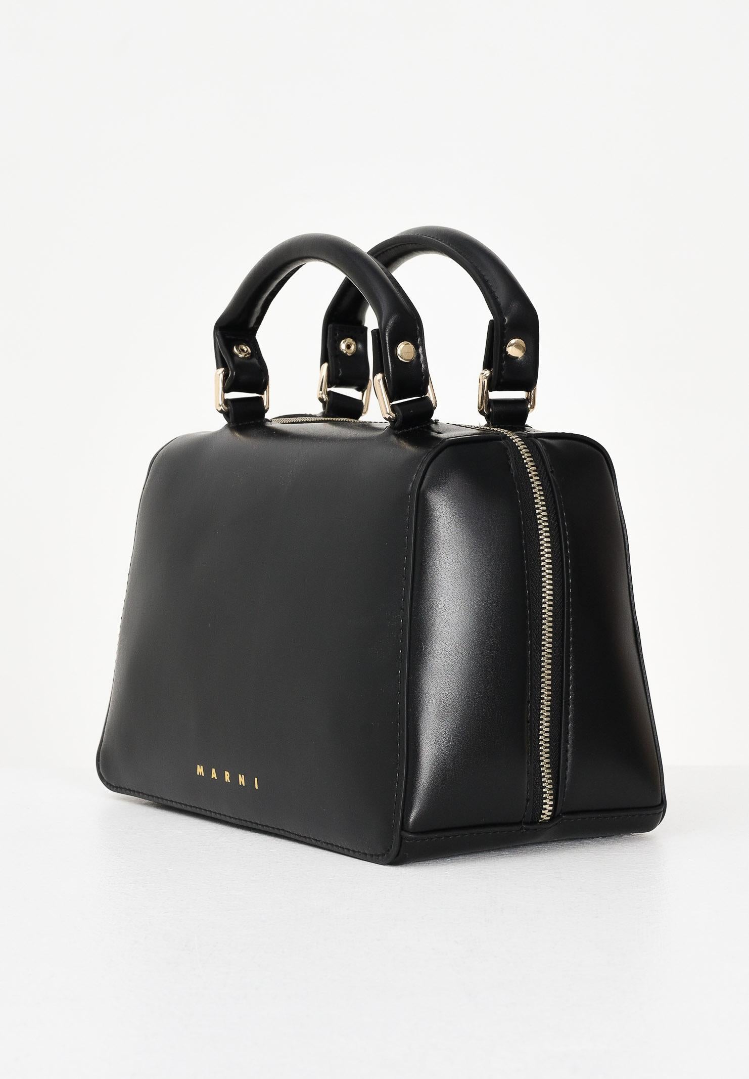 MARNI Borsa a mano nera da donna con logo M01608M00TK 0M900 MARNI