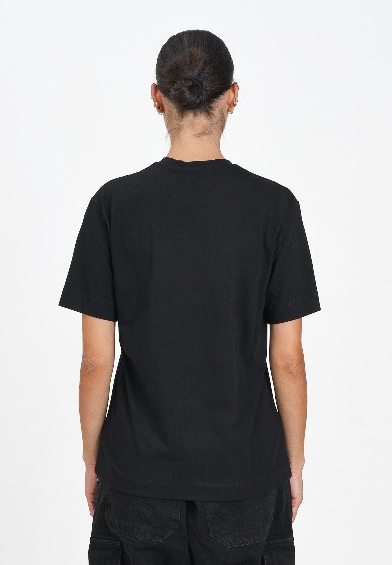 MARNI T-shirt a manica corta nera per donna, ragazzi e bambini con ricamo logo M01265M00RF 0M90D MARNI