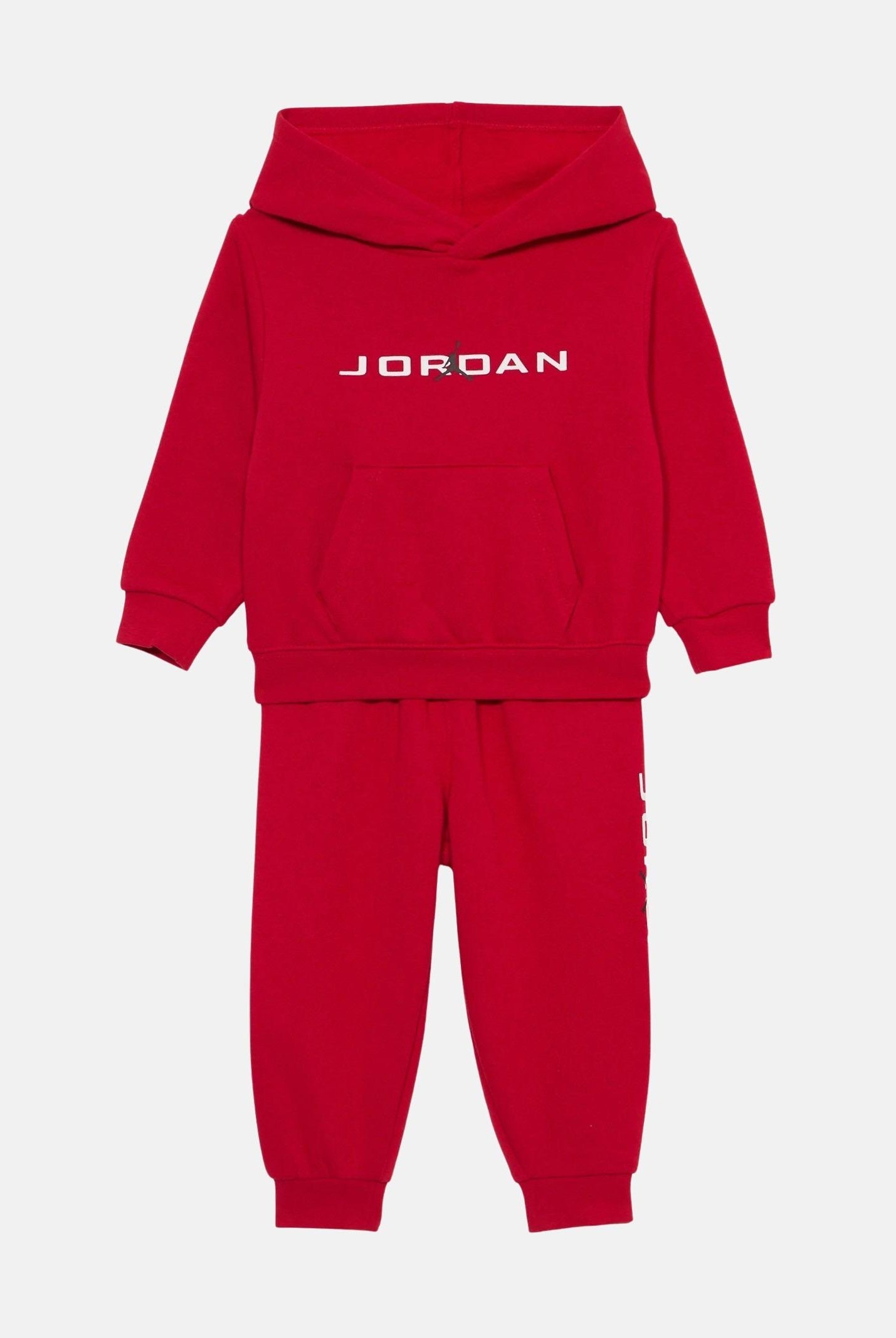 JORDAN Tuta MJ Baseline Fleece rossa per bambino e bambina 85F270 R78 JORDAN