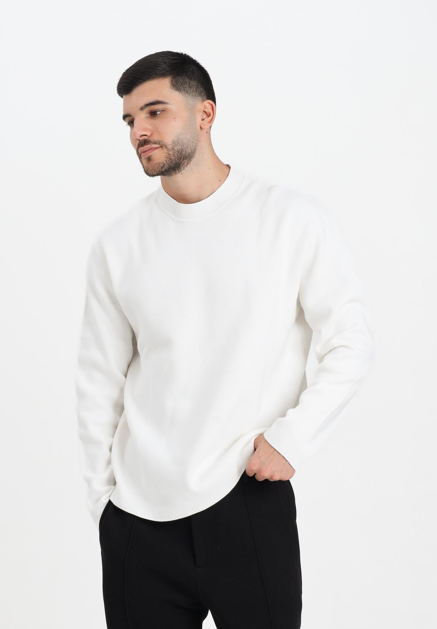 SELECTED HOMME Maglioncino girocollo panna da uomo 16098435 Egret SELECTED HOMME