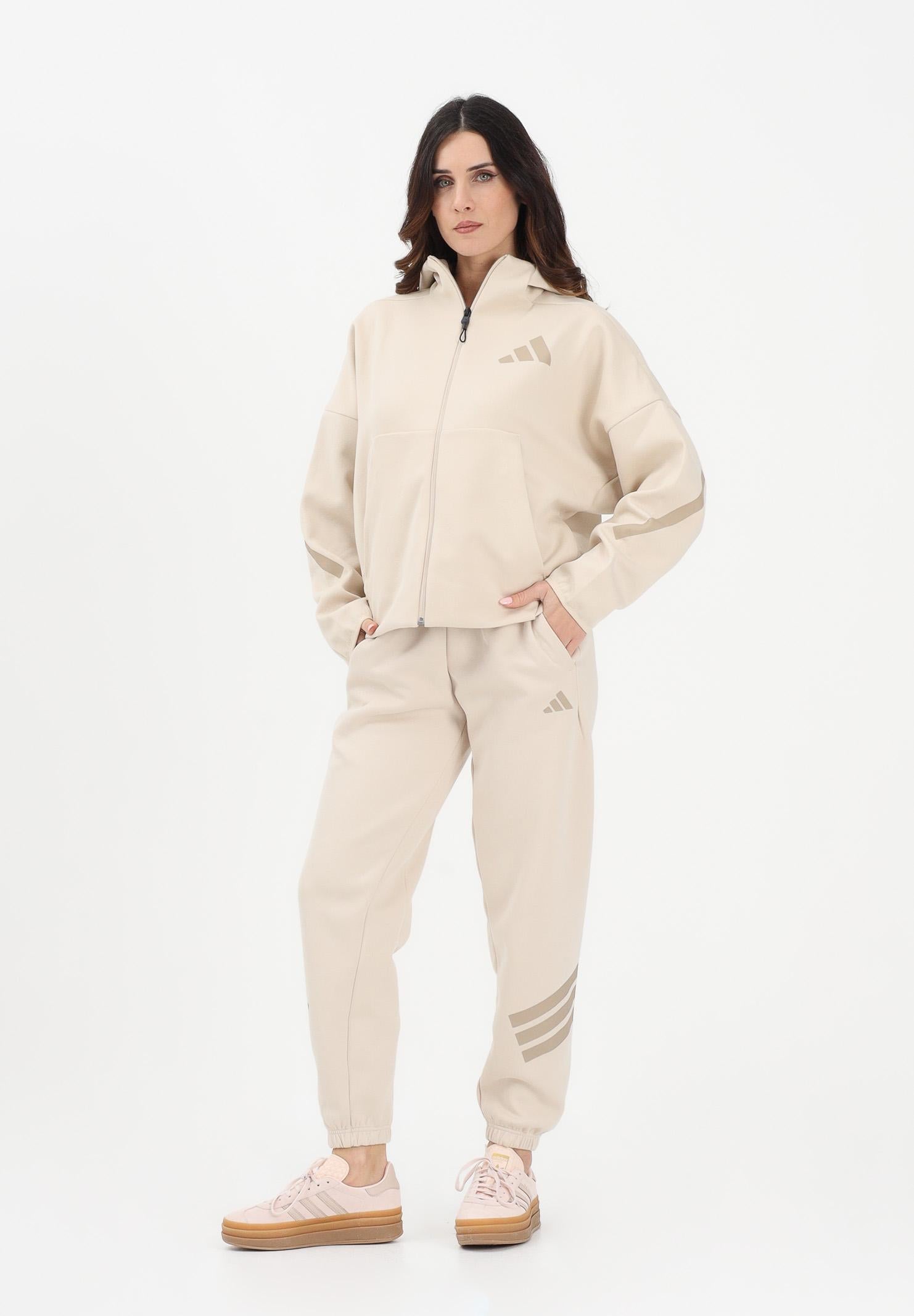 ADIDAS PERFORMANCE Pantalone sportivo Future Icons 3-Stripes beige da donna KD7676 . ADIDAS PERFORMANCE