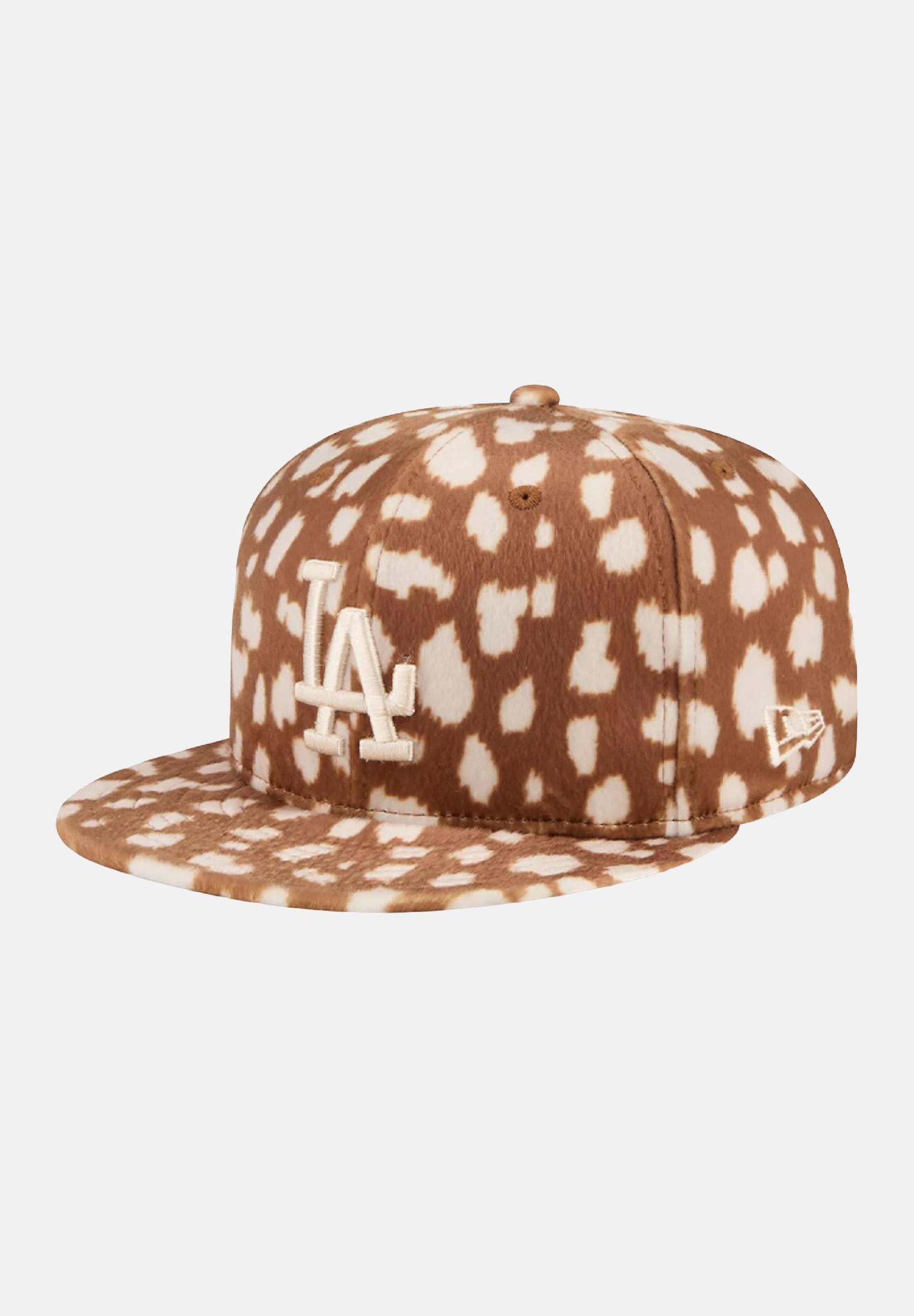 NEW ERA Cappello con visiera Animal Print 59Fifty Los Angeles Dodgers cammello per uomo e donna 60844111 NEW ERA